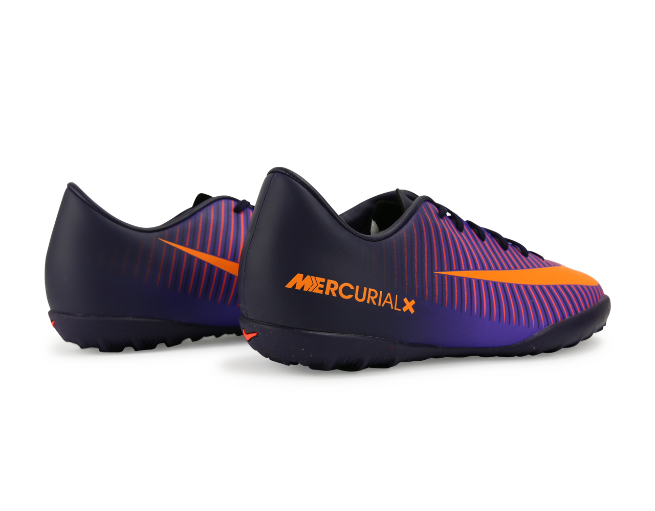 Nike Kids MercurialX Victory VI Turf Soccer Shoes Pure Dynasty/Bright Citrus/Hyper Grape、mySite、noshort
