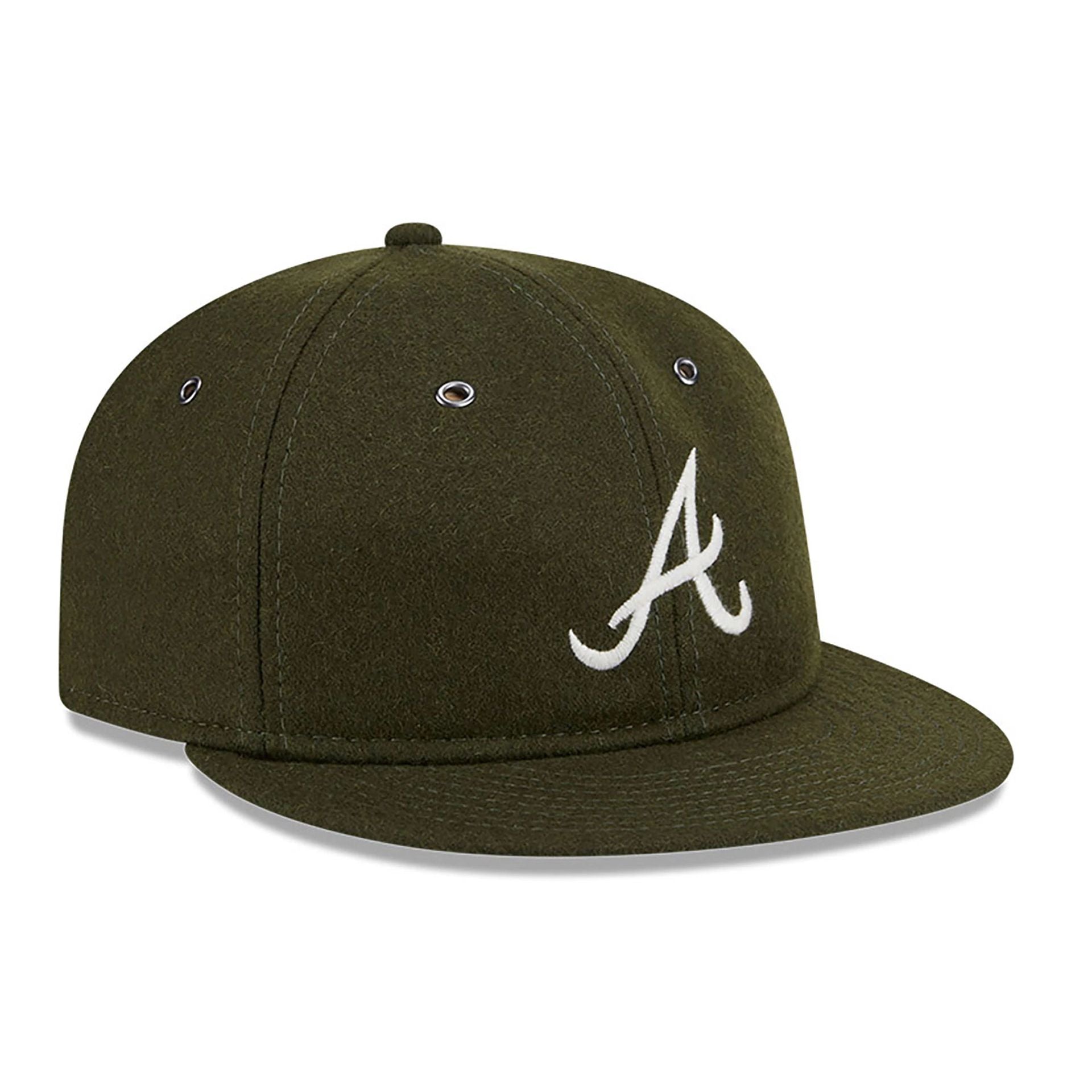 Atlanta Braves Wool Green Retro Crown 59FIFTY Fitted Cap、mySite、vikingsvslions