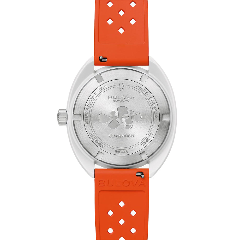 Snorkel Clownfish 41mm - White on Rubber Strap、mySite、botmansion