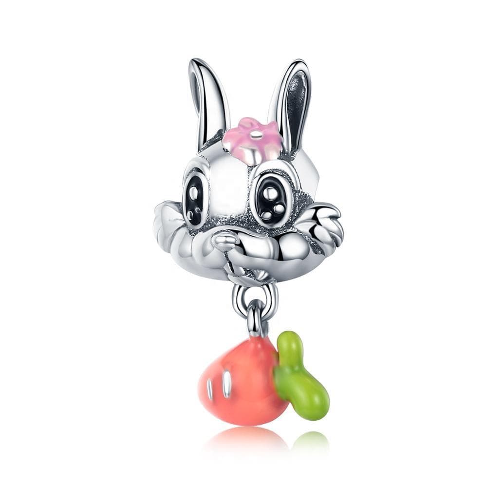Bunny, Chipmunk, Raccoon & Owl Charms for Pandora Style Bracelets Sterling Silver、mySite、g9winljtr