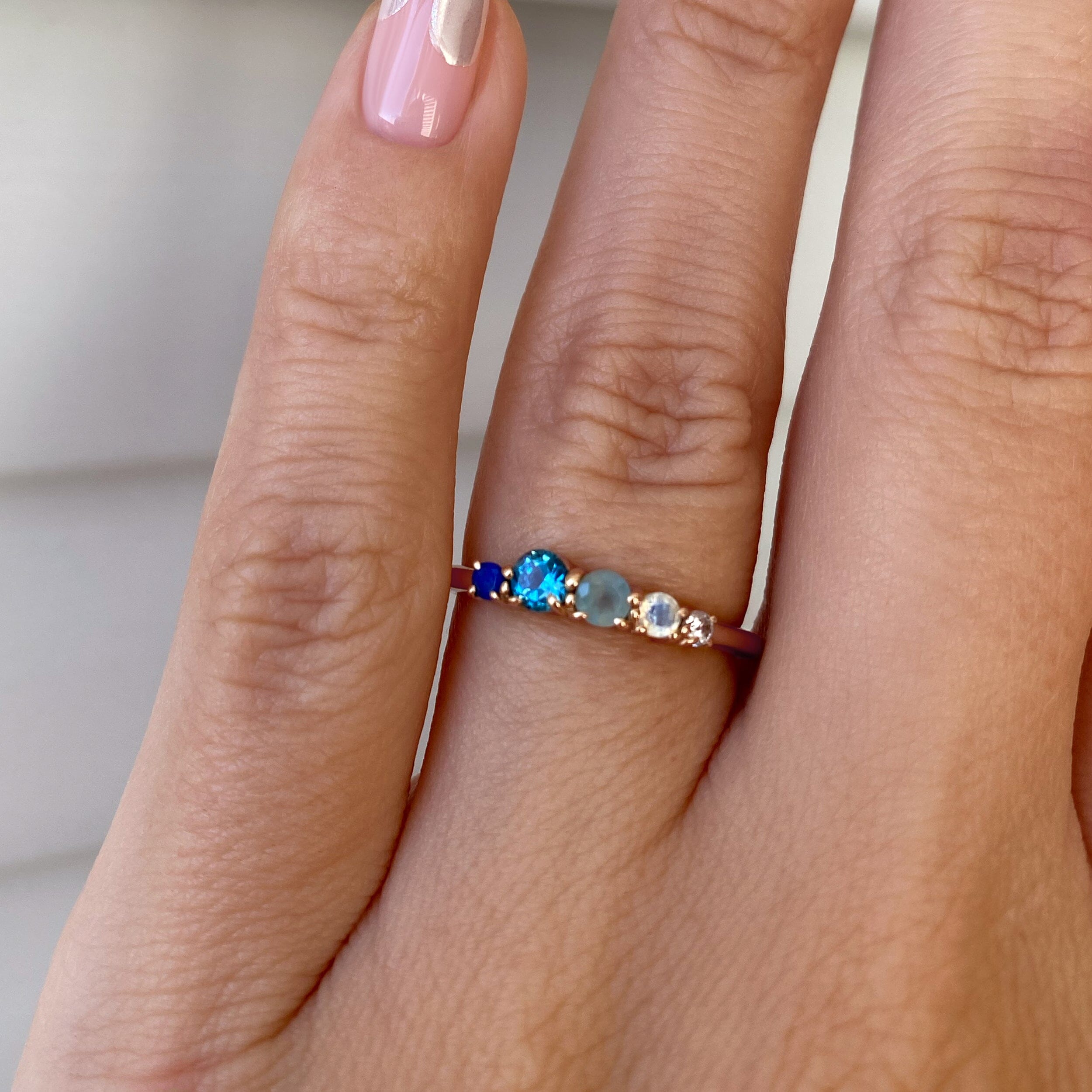 Aquamarine Moonstone Ring - Rain、mySite、hinf8tx79