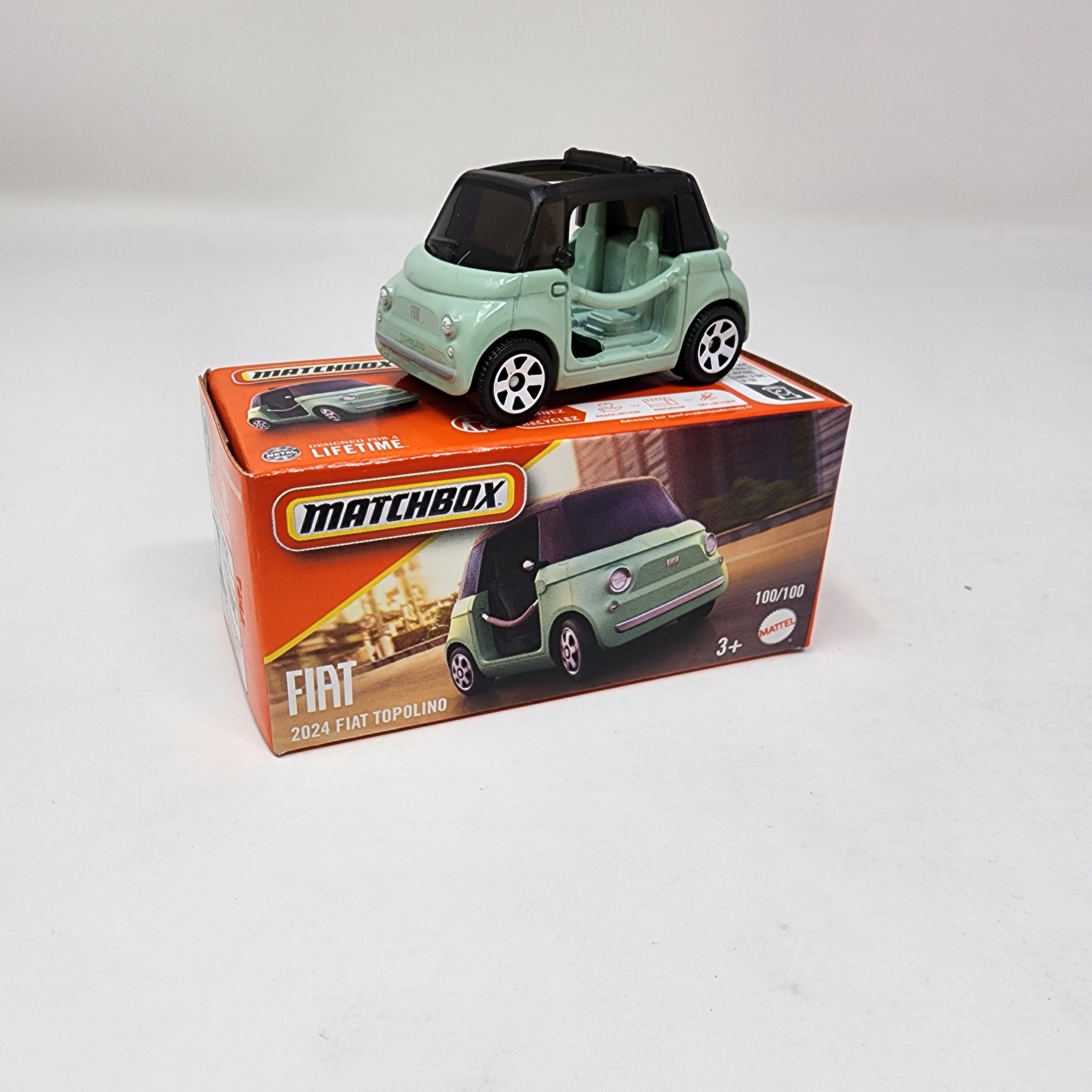 2024 Fiat Topolino #100 * 2025 Matchbox Power Grabs Case A、mySite、hgirdovlk