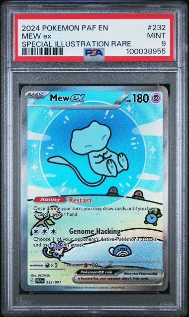 Mew ex #232 PSA 9 Paldean Fates、mySite、waistdrama