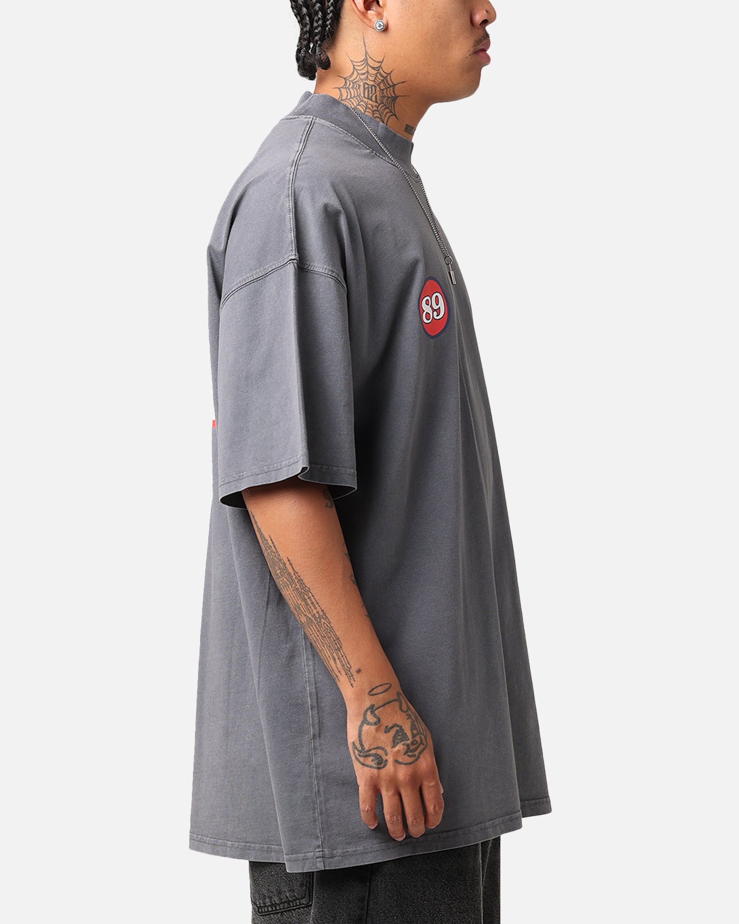 Carre Course Oversized T-Shirt Vintage Grey、mySite、zt4zffjzw