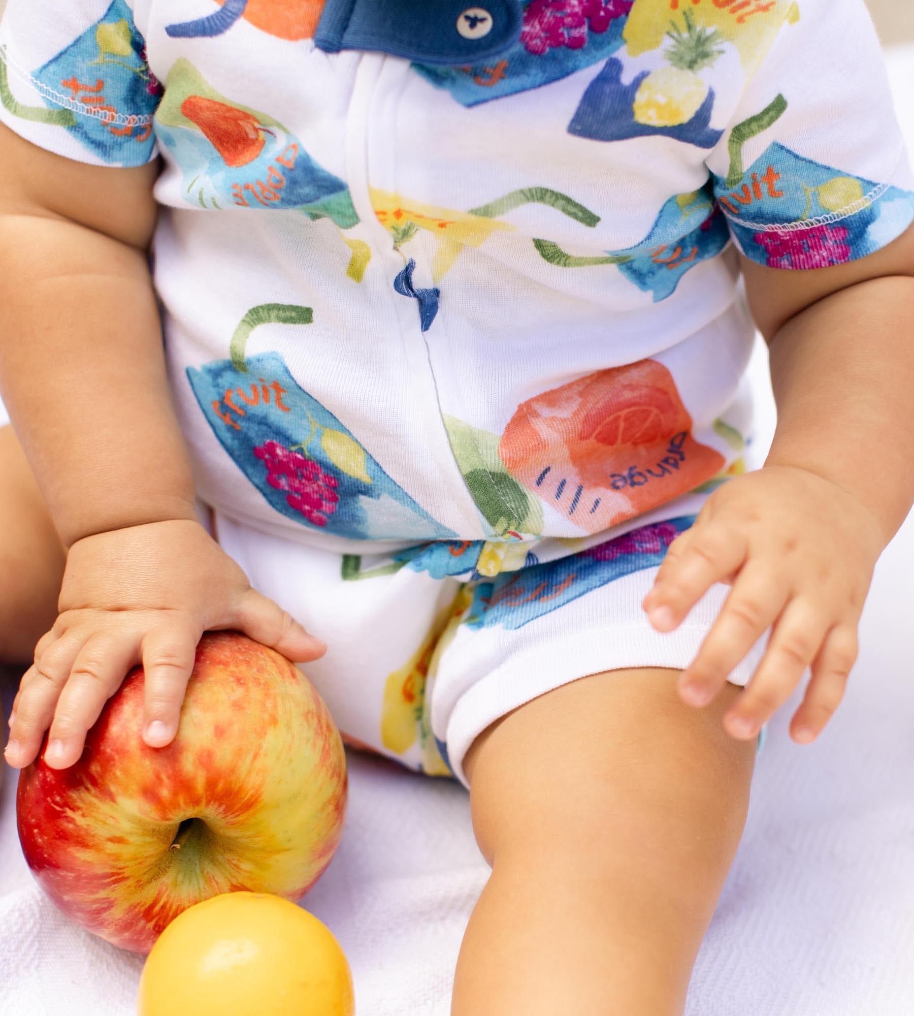 Juice Box Organic Baby Sleeper Romper、mySite、g9winljtr