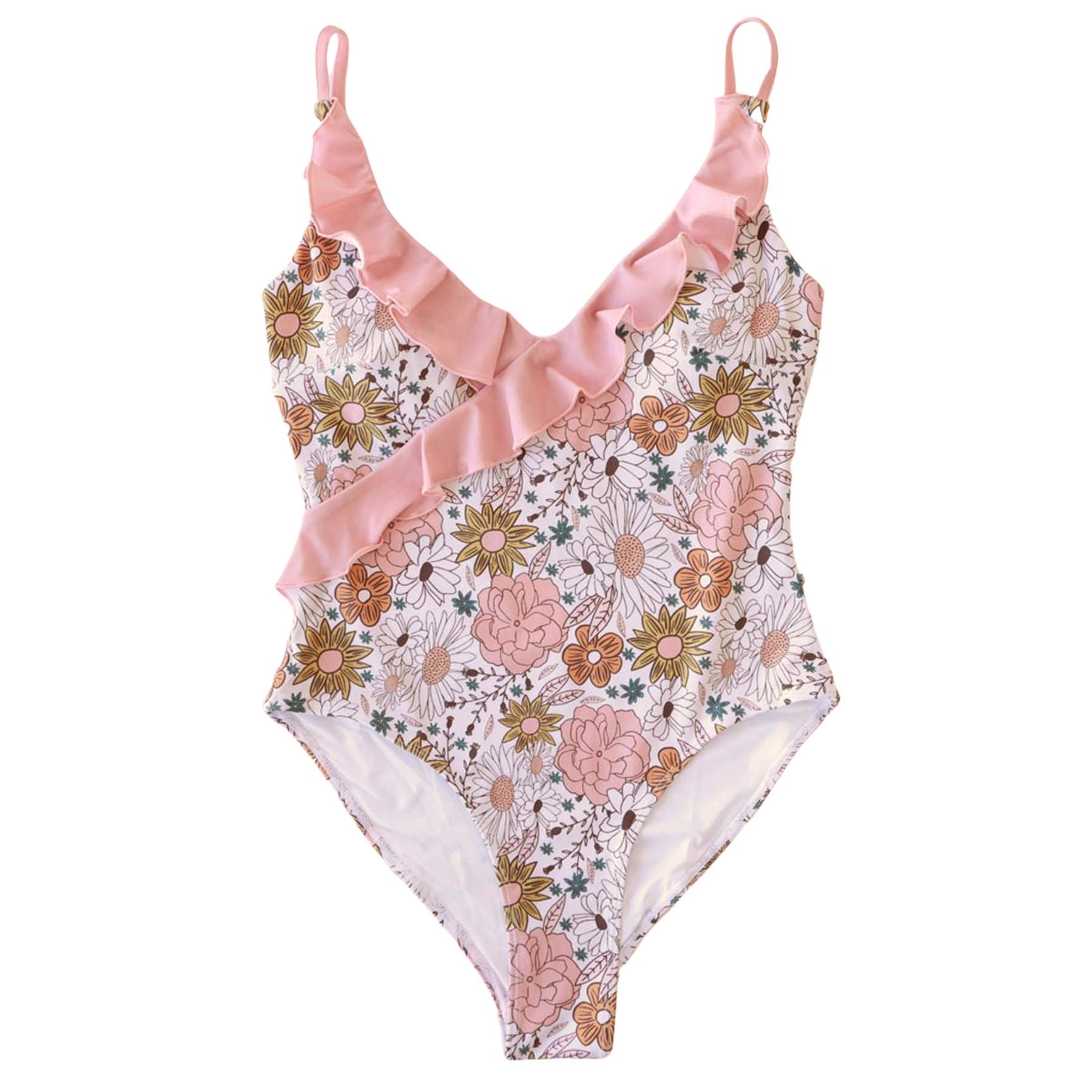  Women's Ruffled One-Piece Swimsuit | All Prints、mySite、layawaytickets