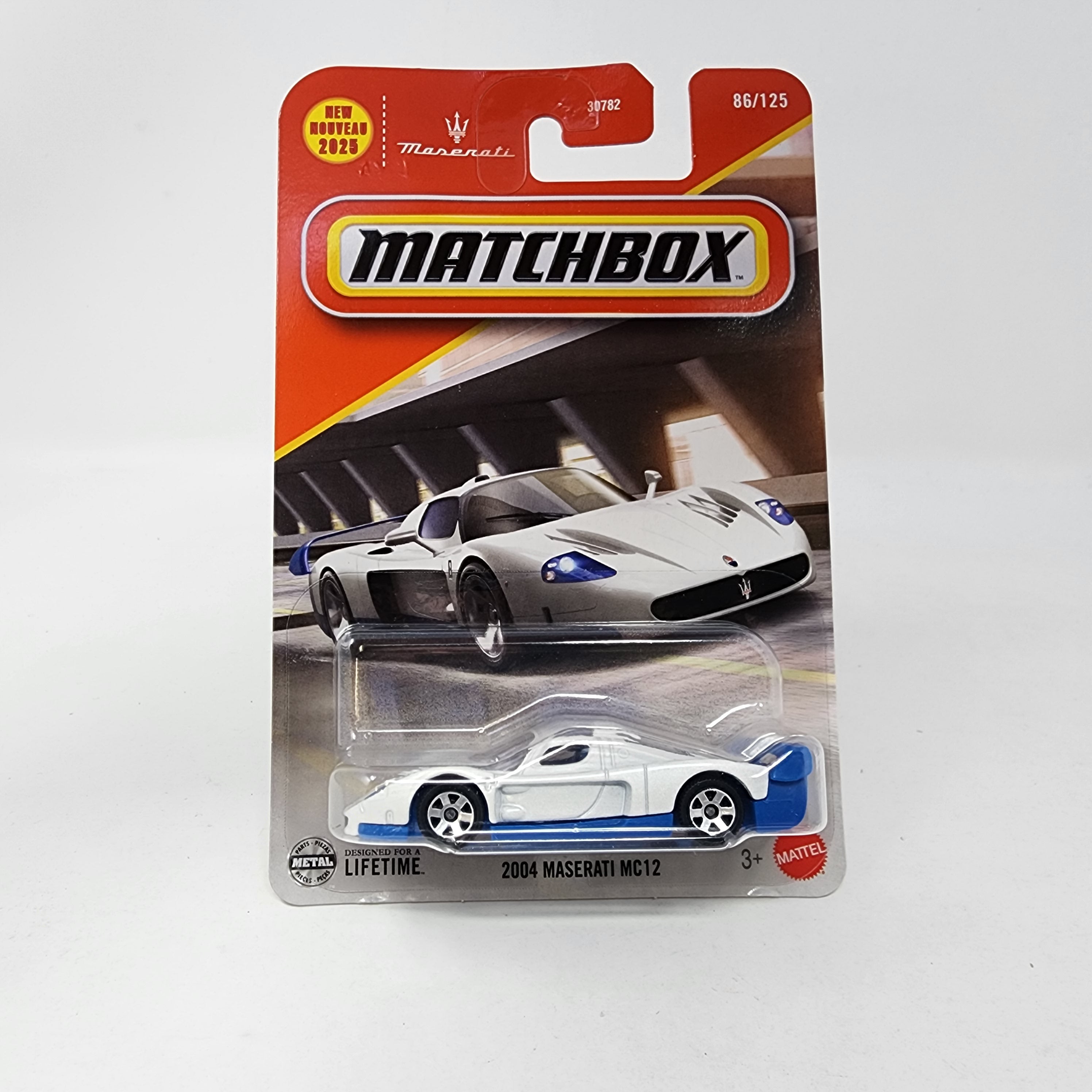 2004 Maserati MC12 #86 * White * 2025 Matchbox Basic Mainline Case H、mySite、hgirdovlk