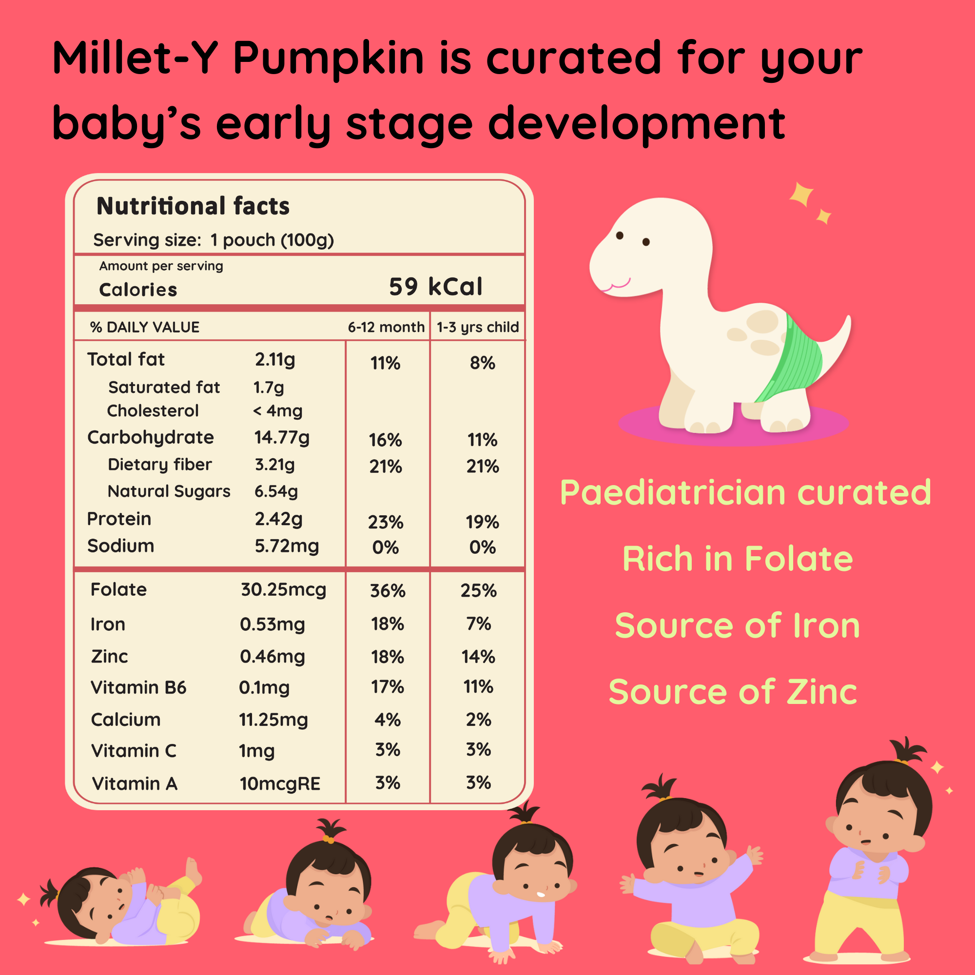 Baby Food | Kids Healthy Snacks | Multi Millets Puree | Millet-Y Pumpkin | 100 g、mySite、camillekostekn