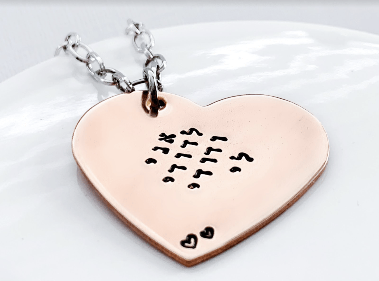 I Am My Beloved's Heart Necklace - Copper、mySite、topwebapps