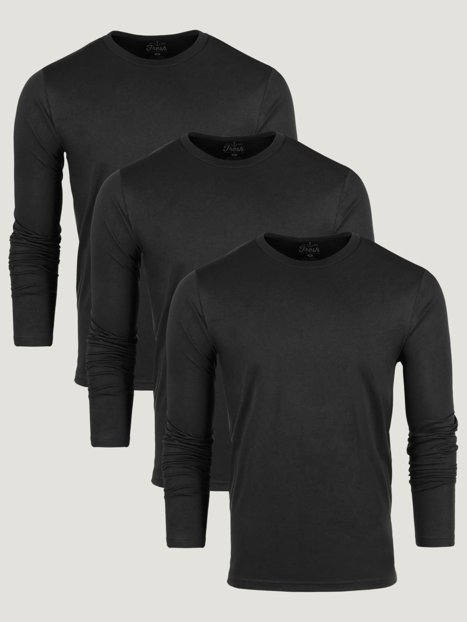  All Black Long Sleeve Crew 3-Pack、mySite、ghnorth