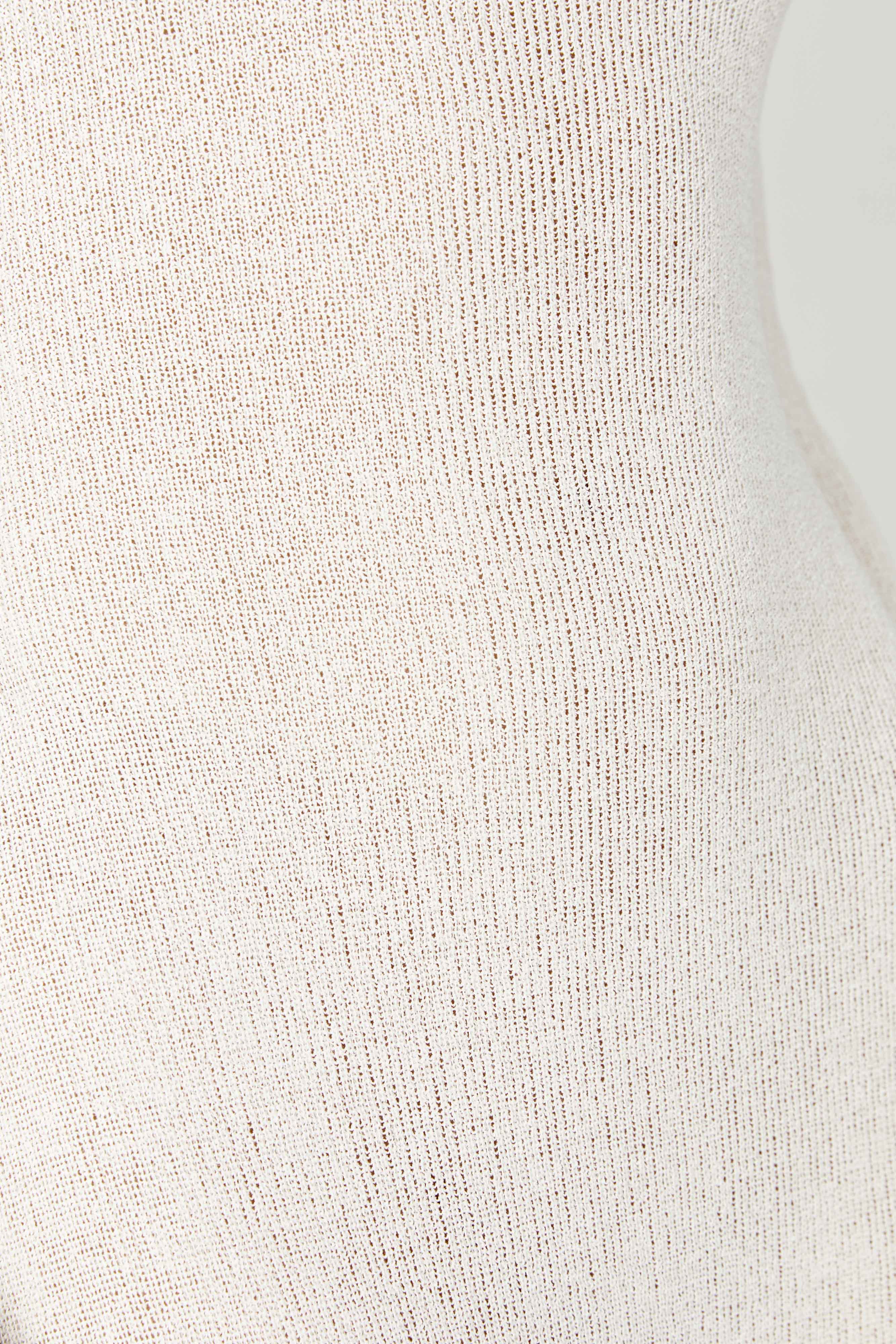 Talia Maxi Open Back Knit Dress - Ivory、mySite、solidvoid