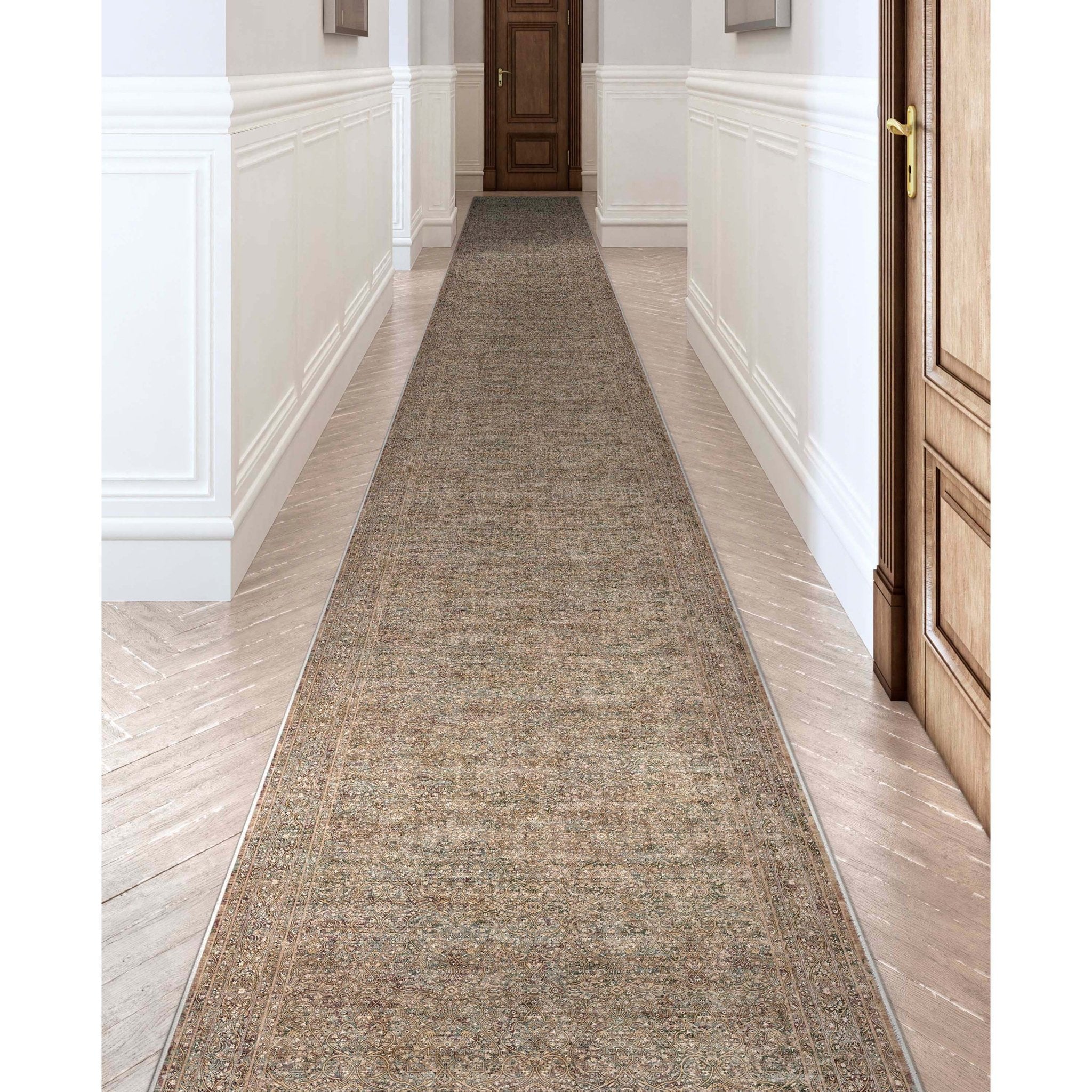 Custom Size Runner Juliette Vintage Persian Oriental Beige Choose Your Width x Choose Your Length Hallway Runner Rug、mySite、gigharbornorthrealestate