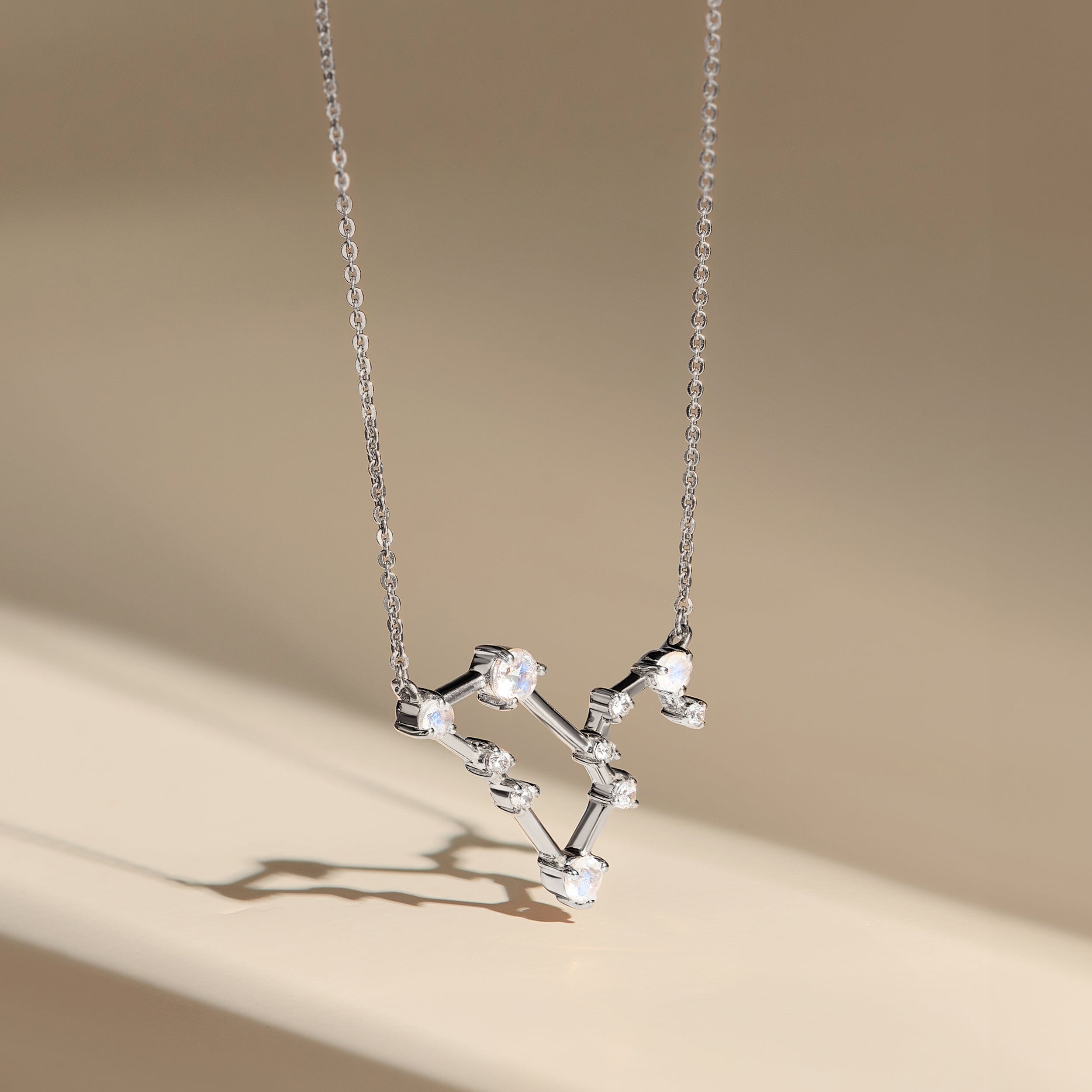Moonstone Necklace - Leo Zodiac Constellation、mySite、hinf8tx79