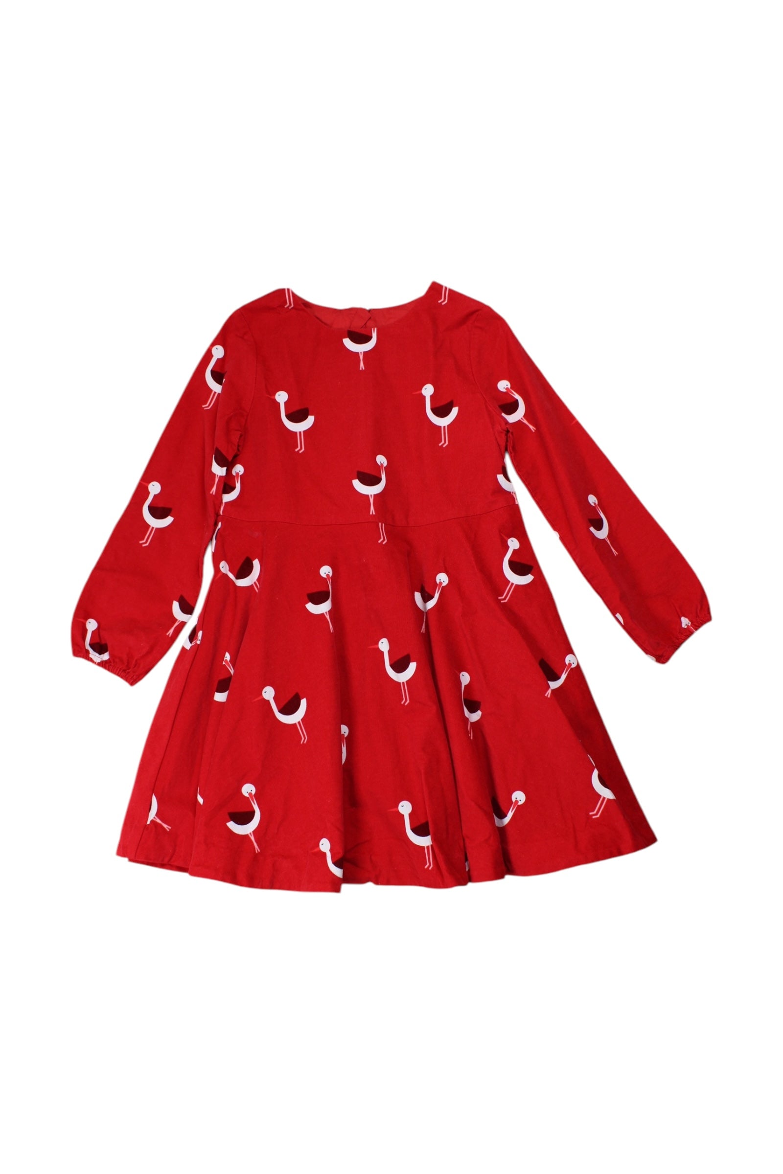 Jacadi Bird Pattern Long Sleeve Dress 6T、mySite、g9winljtr