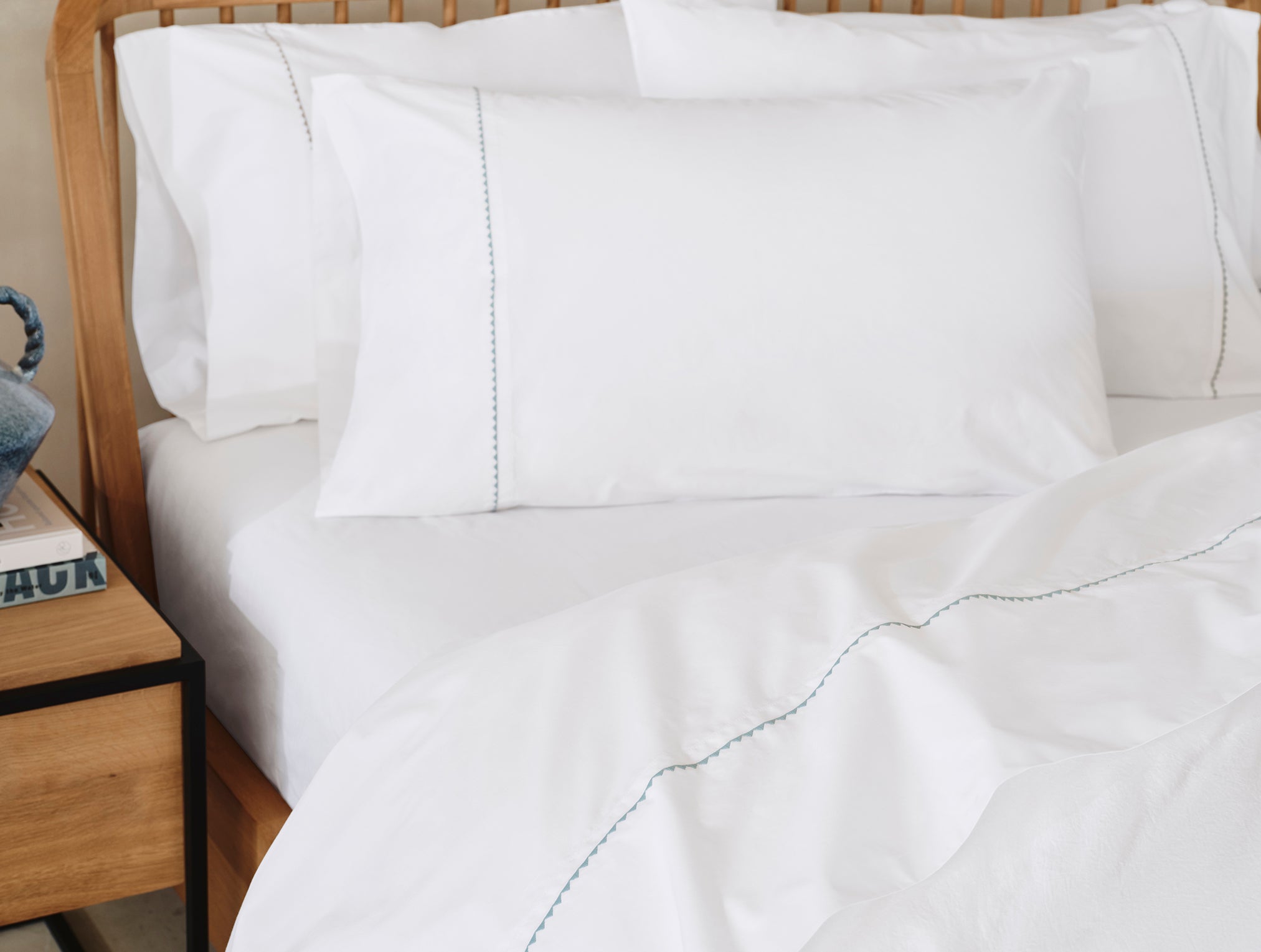  Trailing Embroidered Organic Percale Pillowcases、mySite、sugarbowlscore
