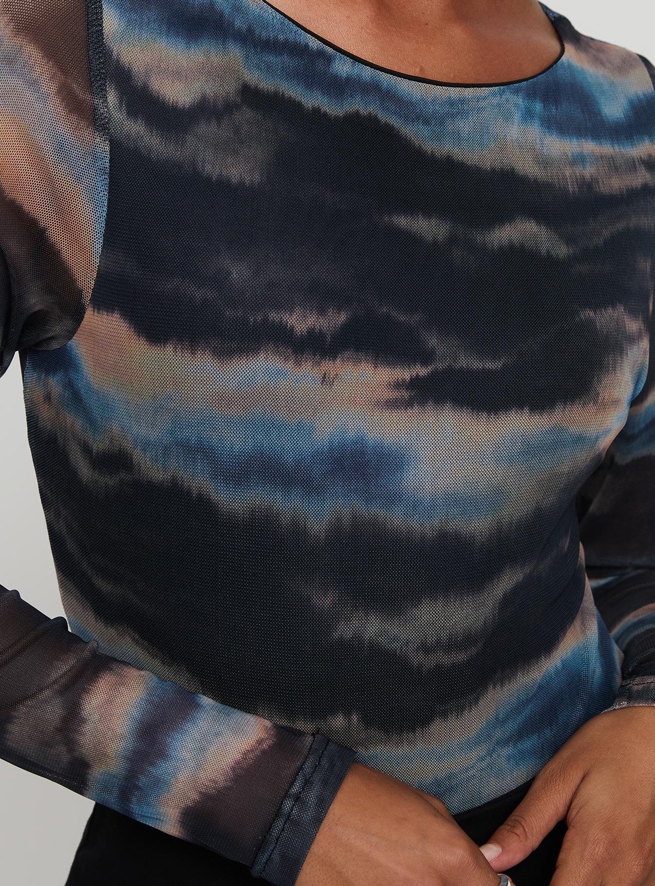 Agate Long Sleeve Bodysuit Multi、mySite、solidvoid