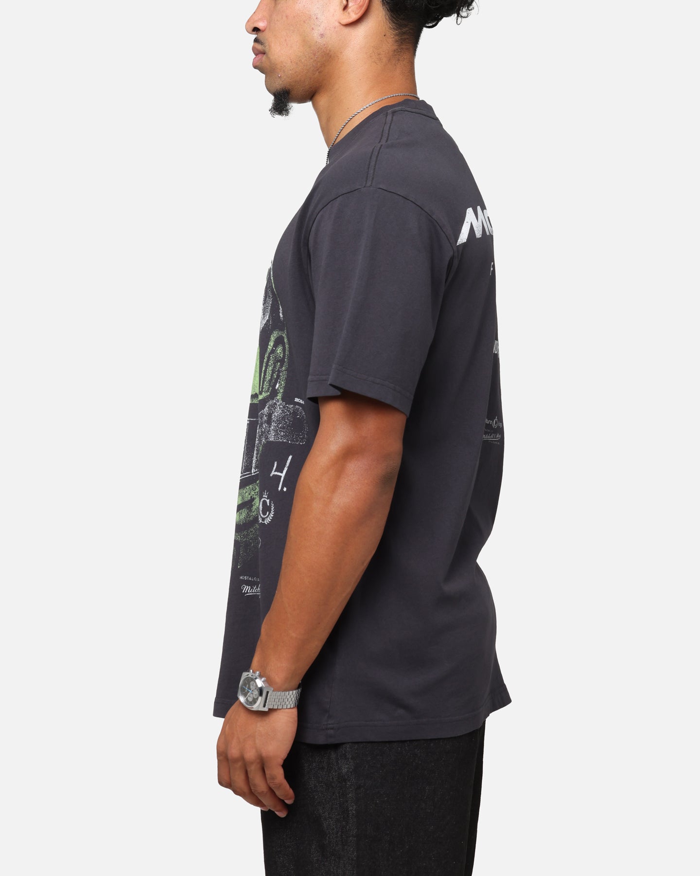 Mitchell & Ness X Mclaren Lando Norris Helmet T-Shirt Faded Black、mySite、zt4zffjzw
