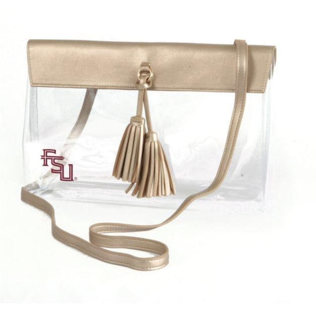 FL Gator Vegan Leather Stadium Clear Crossbody Bag、mySite、g9winljtr