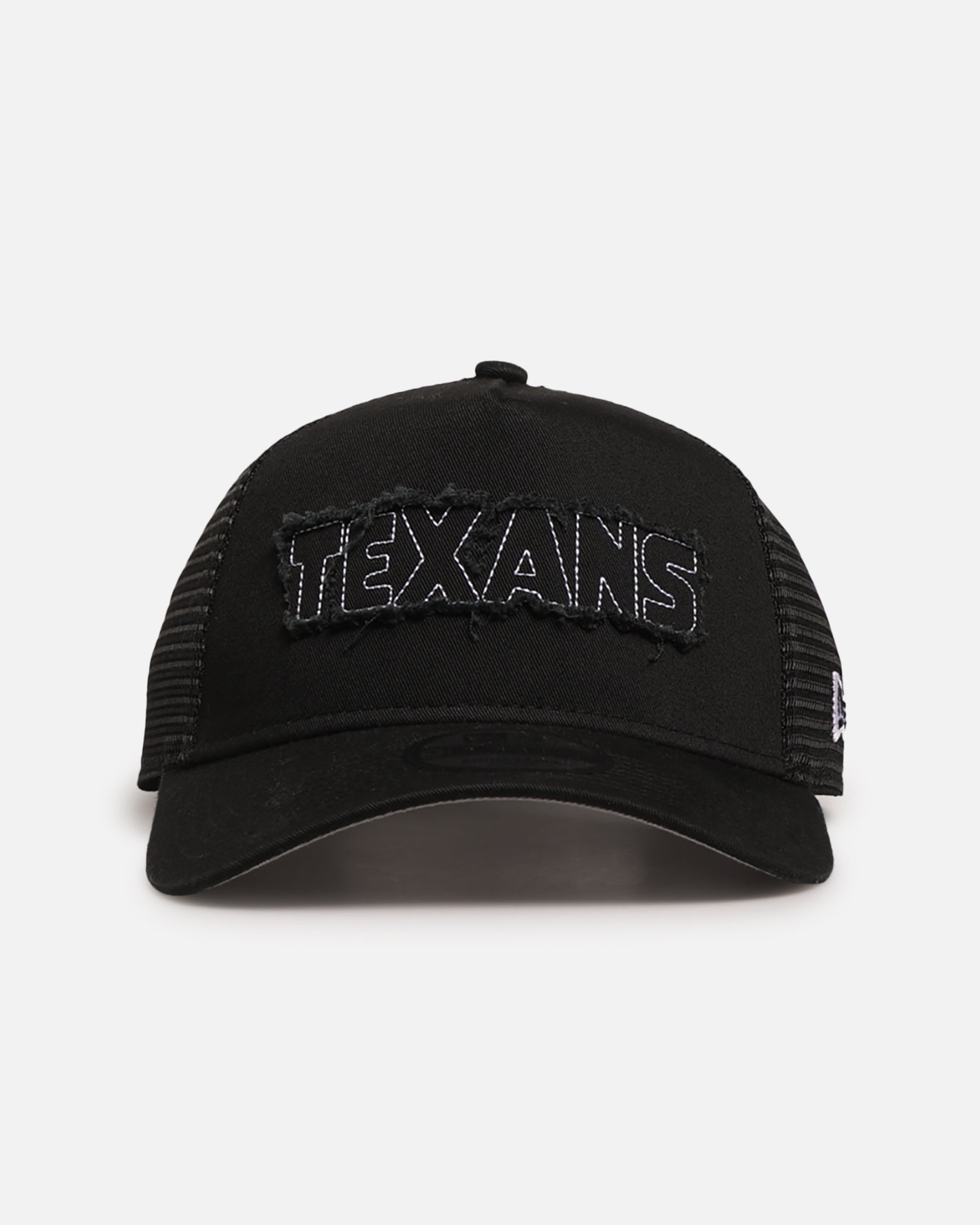 New Era Houston Texans 'Distressed' 9FORTY A-Frame Trucker Snapback Black/White、mySite、zt4zffjzw