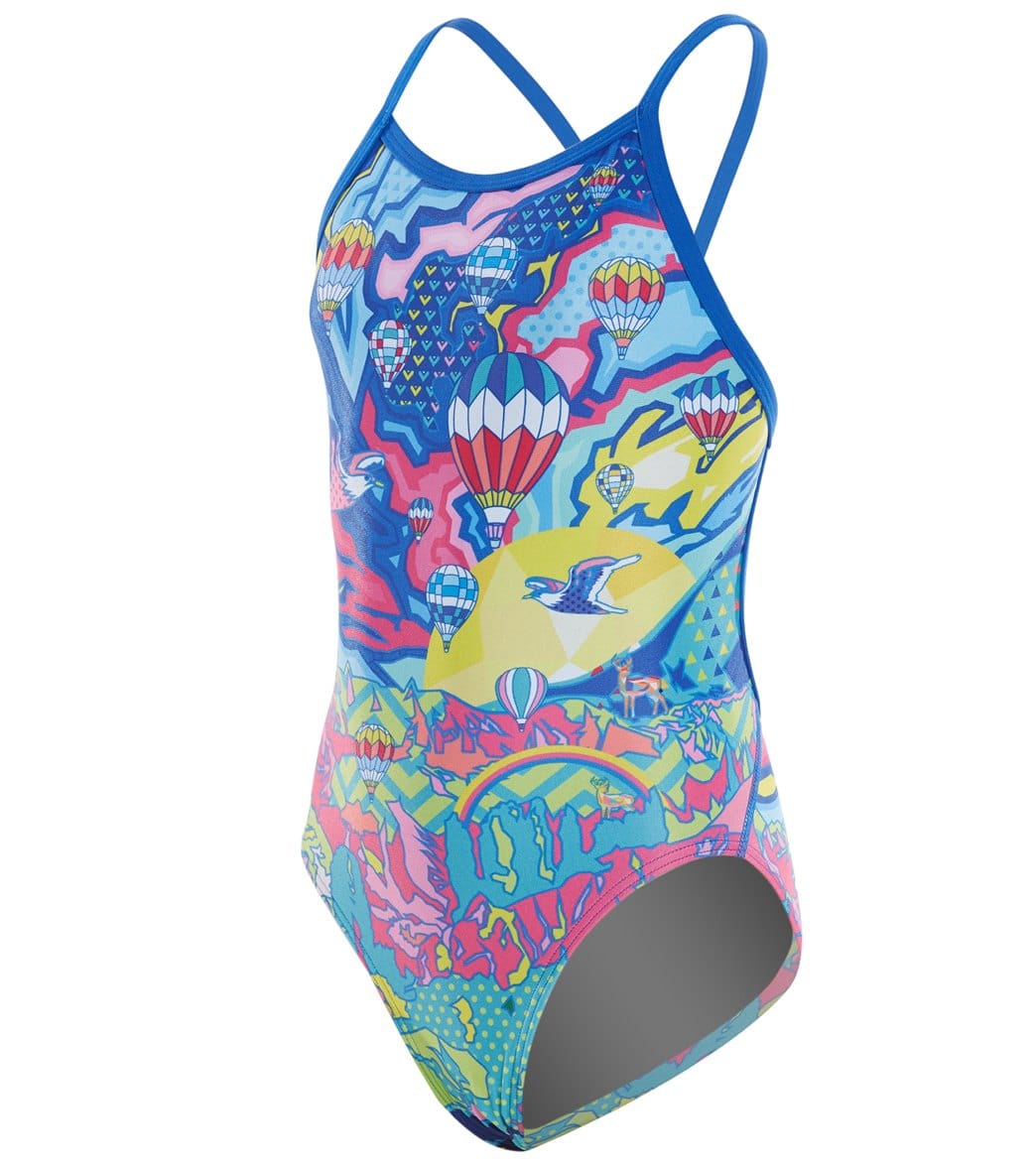Amanzi Girls' Fly Away One Piece Swimsuit、mySite、noshort