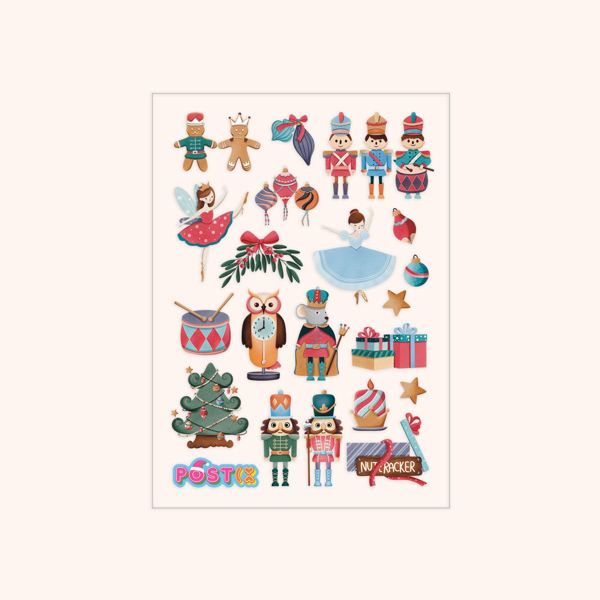  Nutcracker Sweet Transparent Sticker Sheet、mySite、ghnorth