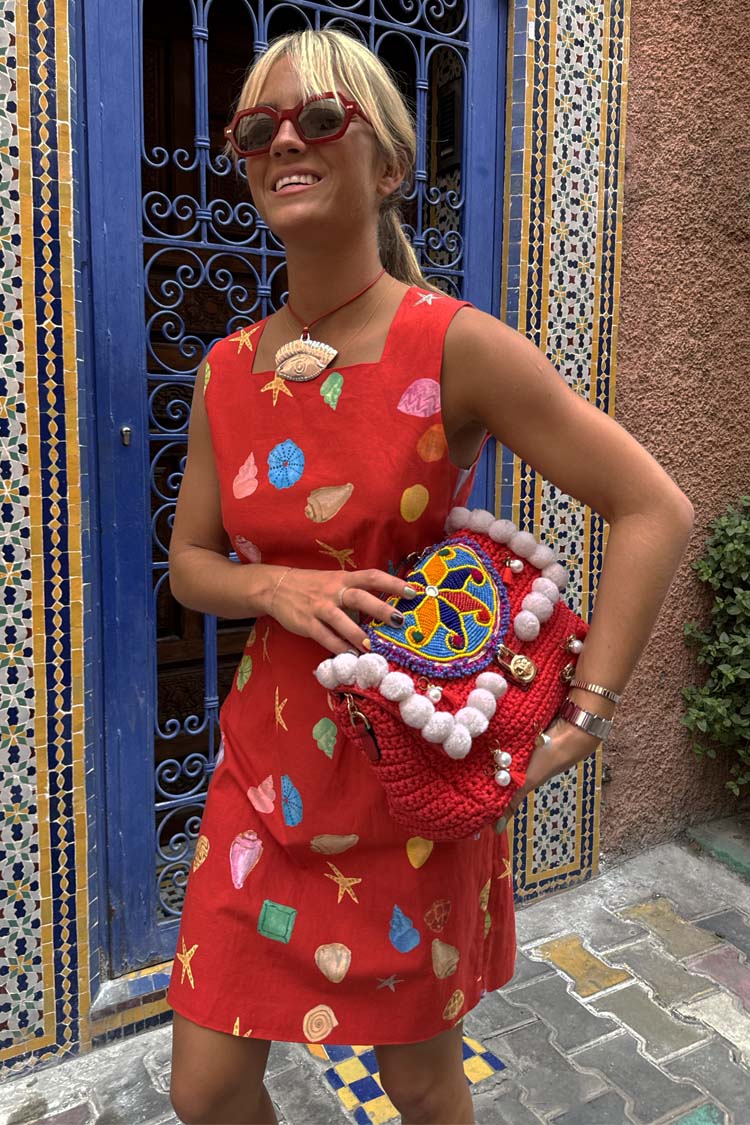 Red Shell Ioana Mini Dress、mySite、solidvoid