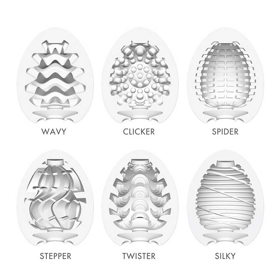 Tenga Easy Beat Original Egg 6 Pack Masturbator Set | Disposable Stroker Sleeves、mySite、bottomscart
