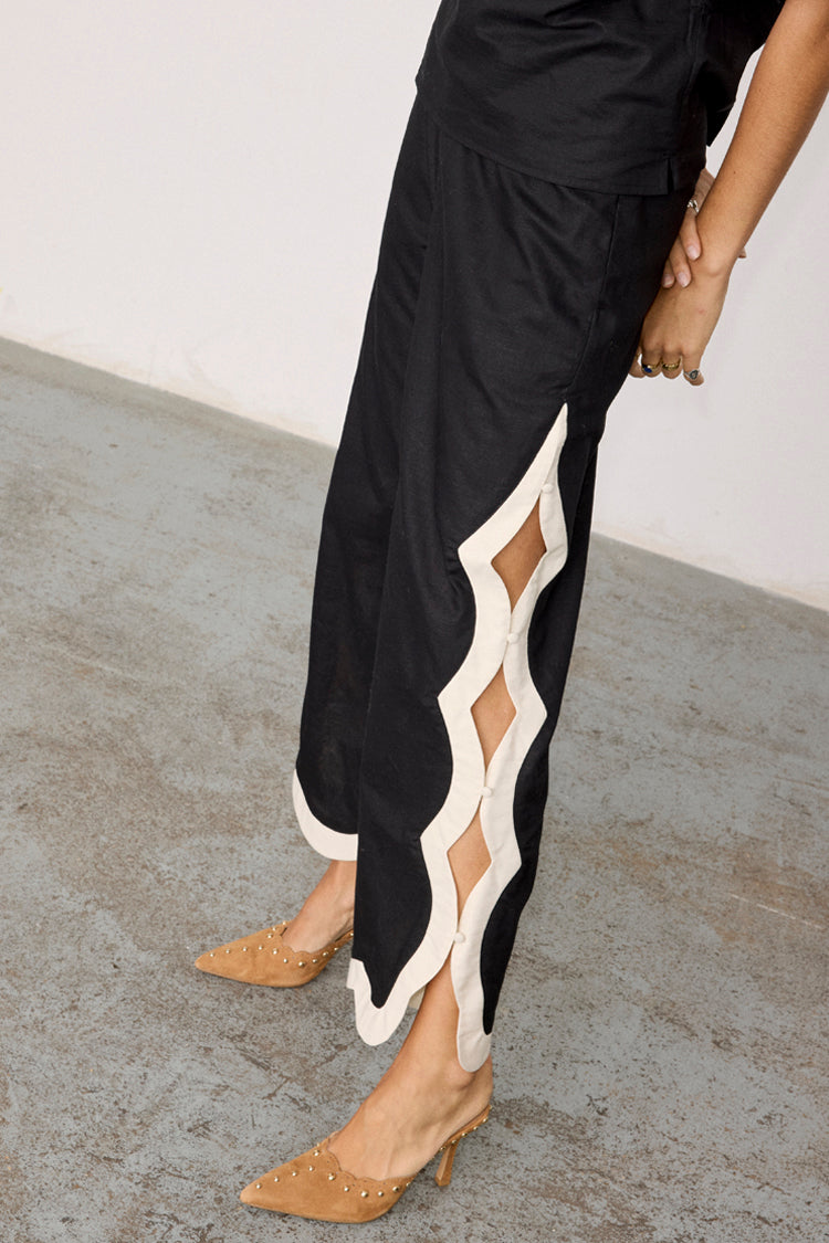 Mono Scallop Trousers、mySite、solidvoid