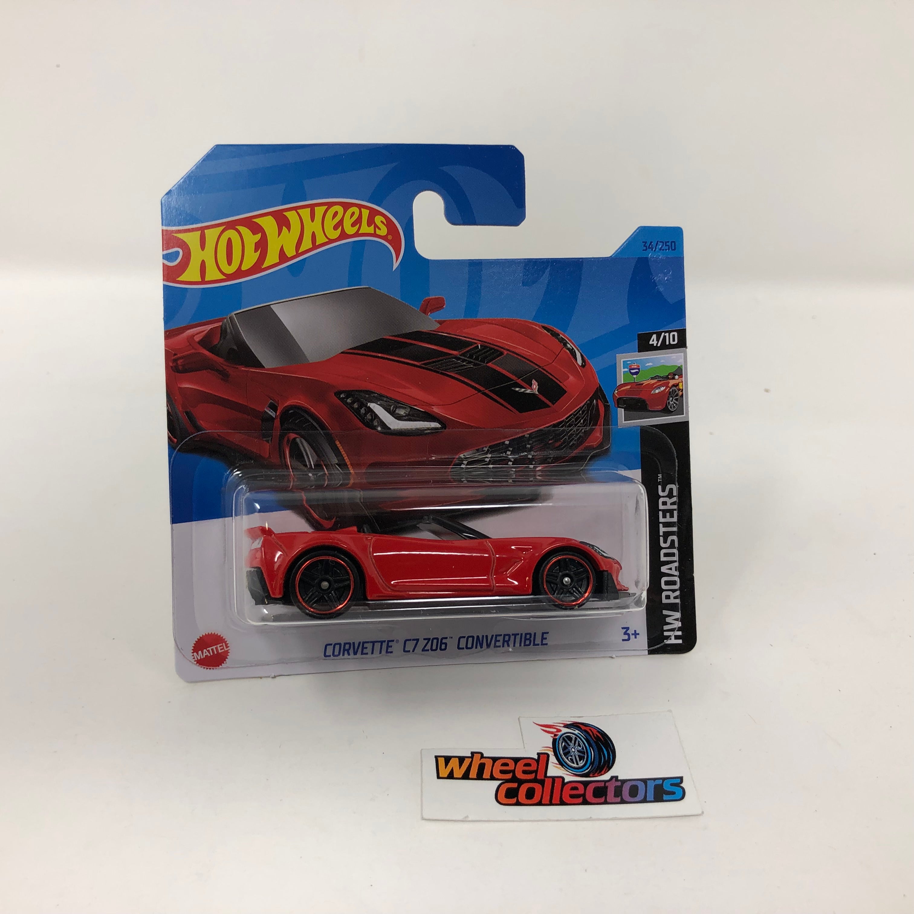 Corvette C7 Z06 #34 * RED * 2023 Hot Wheels Case A Release Short Card、mySite、hgirdovlk