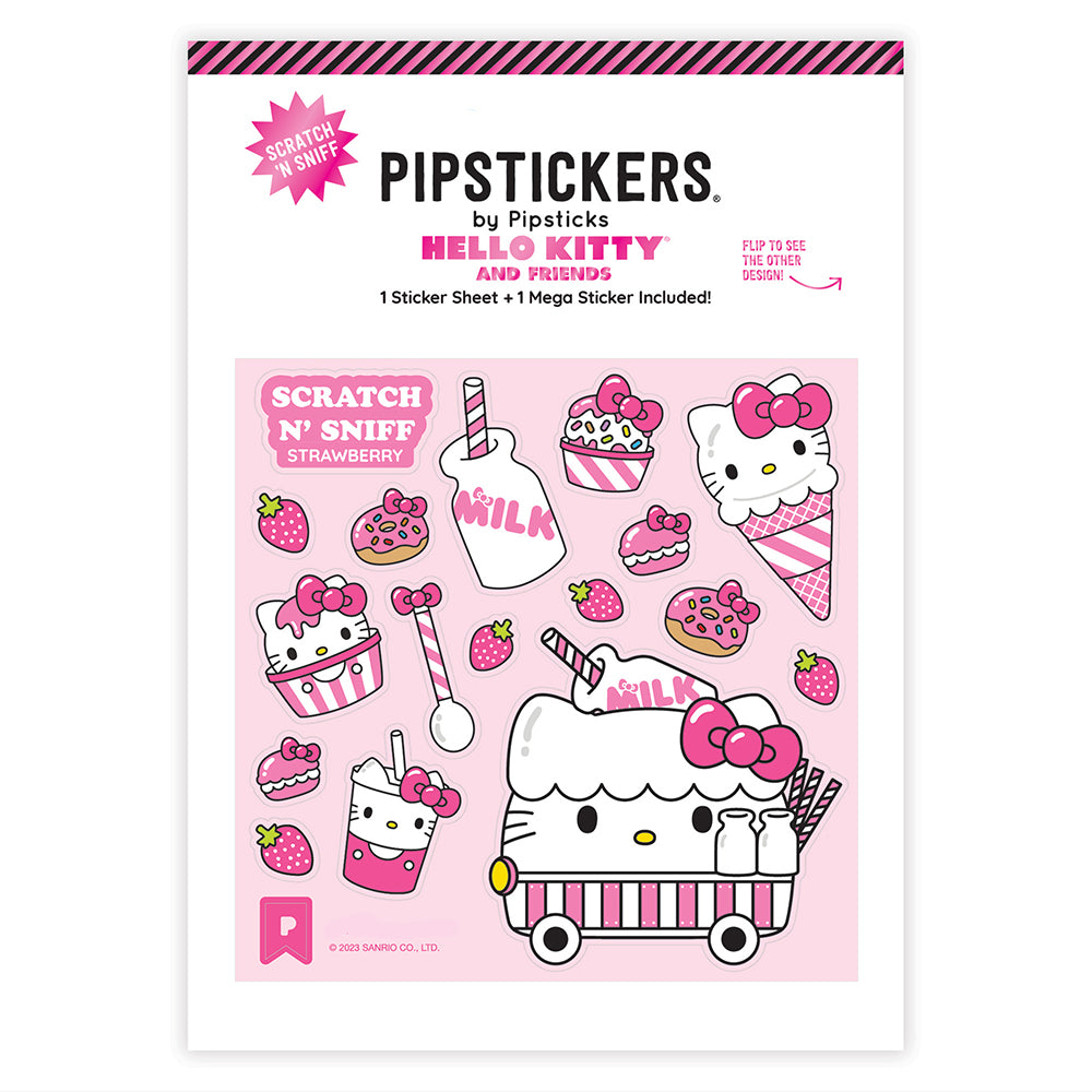  Hello Kitty Milk Cart Scratch 'n Sniff Stickers、mySite、ghnorth