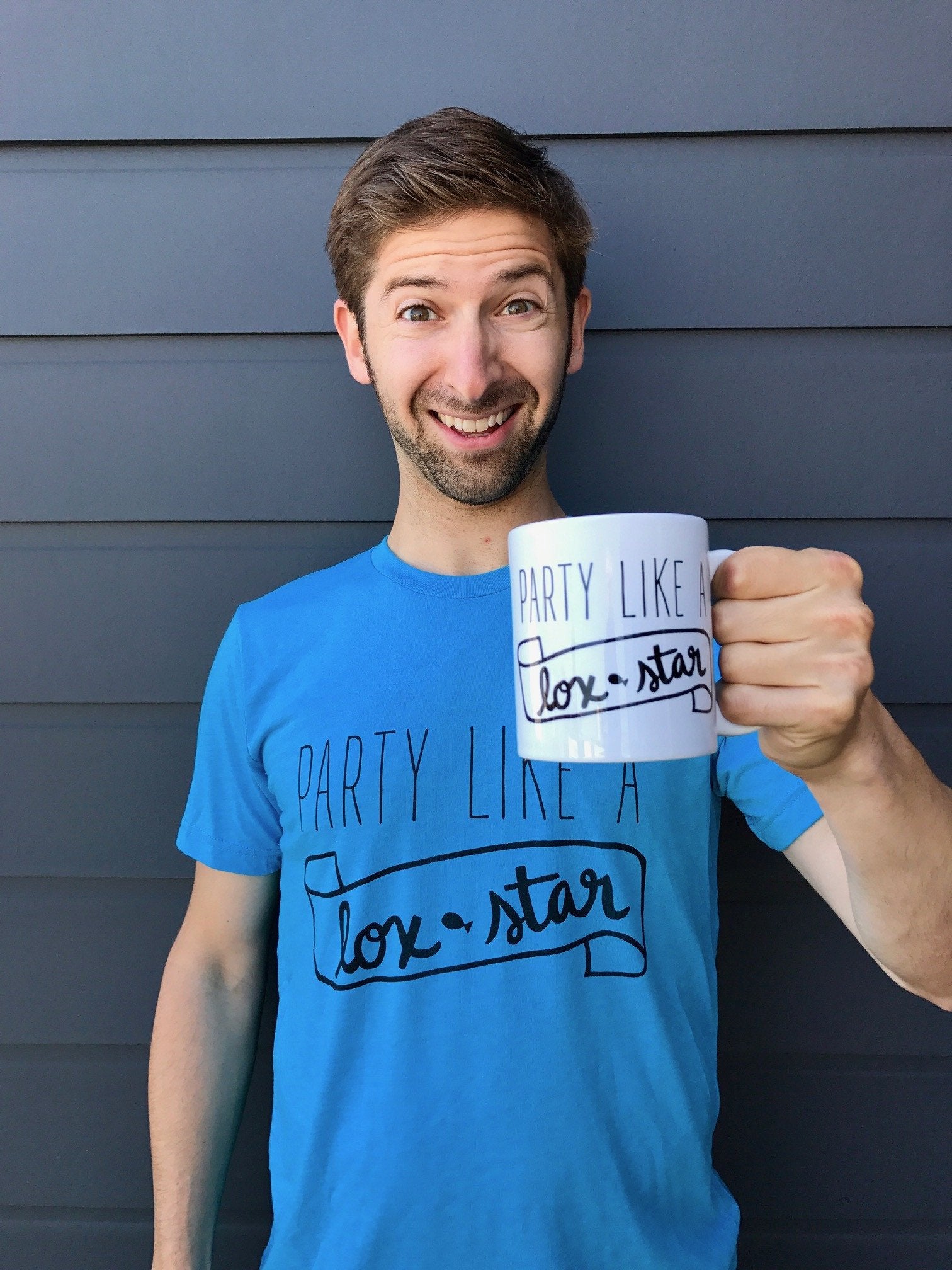 Party Like a Lox Star Unisex T-Shirt - (Choice of Color) - (Sizes XS - XXL)、mySite、topwebapps