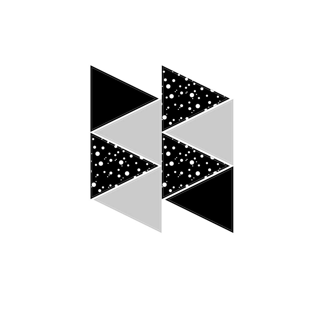  Snuz Nursery Wall Stickers - Geometric Triangles、mySite、merchandisen