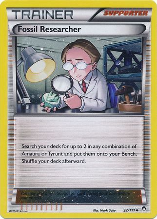 Fossil Researcher (92/111) (Cosmos Holo) XY: Furious Fists、mySite、waistdrama