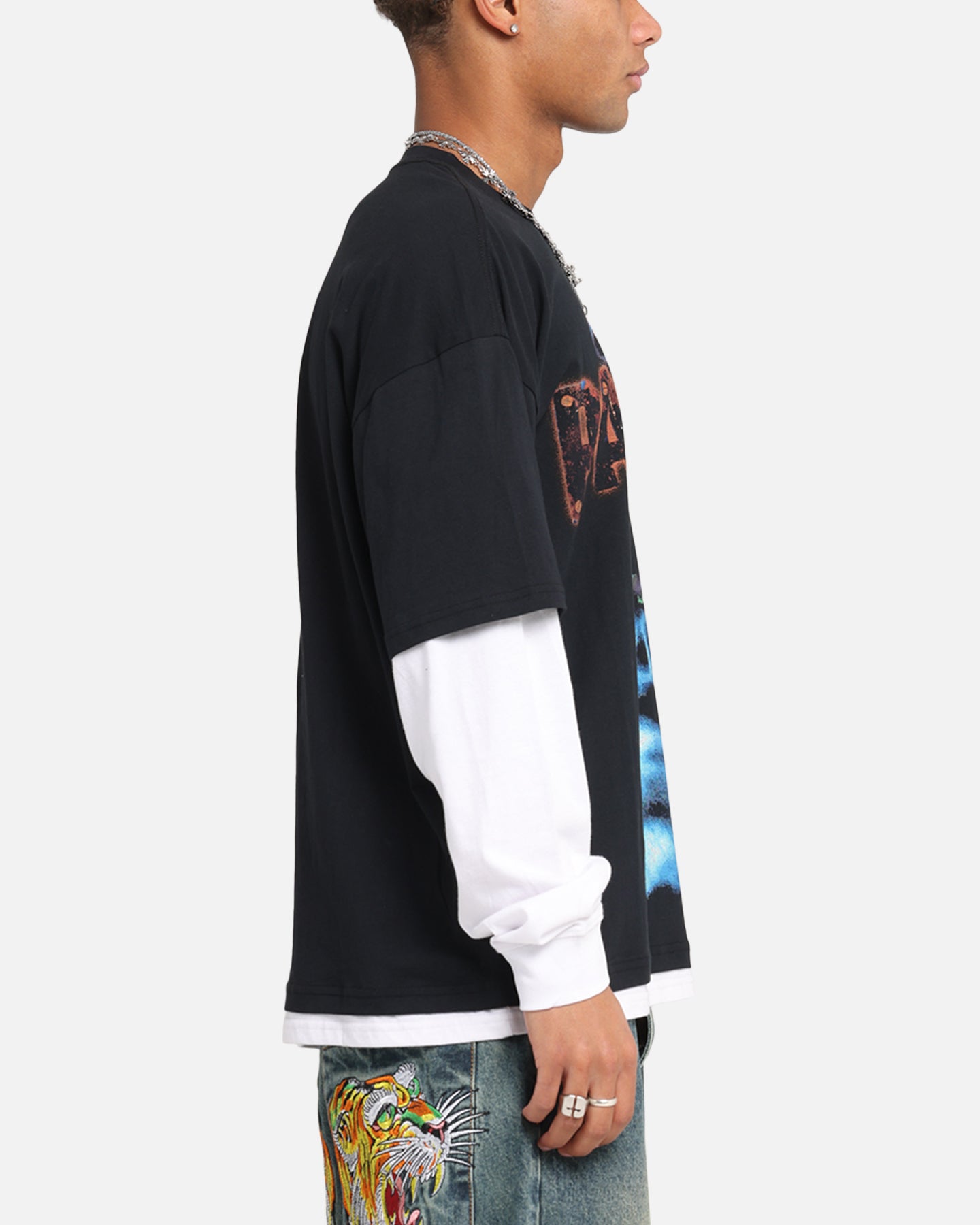 Pantera Pantera Layered Long Sleeve T-Shirt Black Wash、mySite、zt4zffjzw