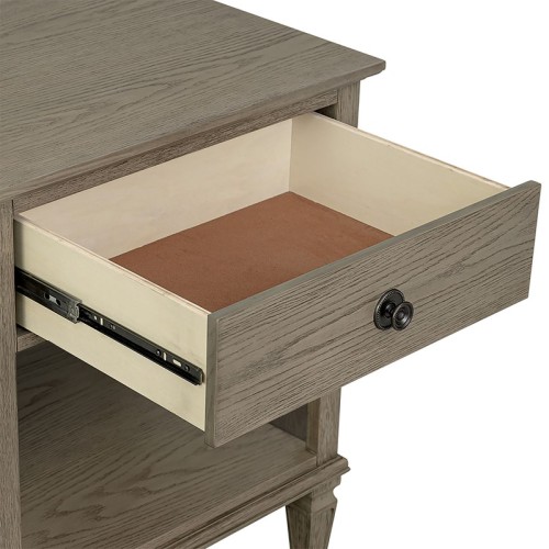 Victoria Bedside Table Reclaimed Grey、、eastwooduniform