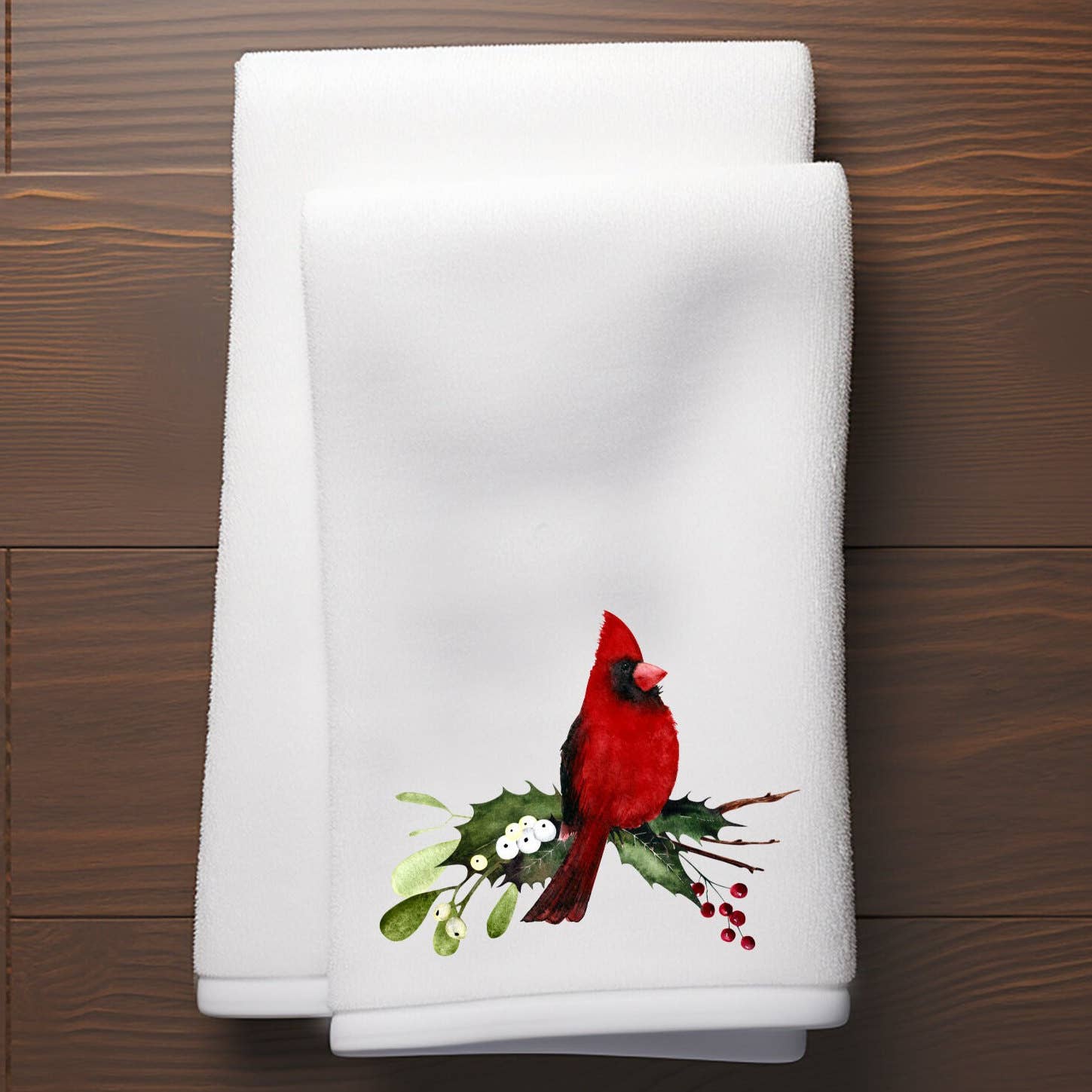 Holiday Cardinal Microfiber Finger Towel for Nature Lovers、mySite、g9winljtr