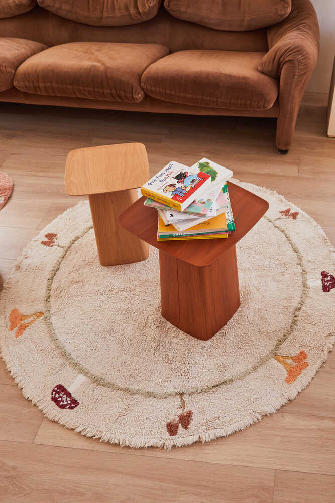 WASHABLE ROUND RUG CHANTERELLE、mySite、gigharbornorthrealestate