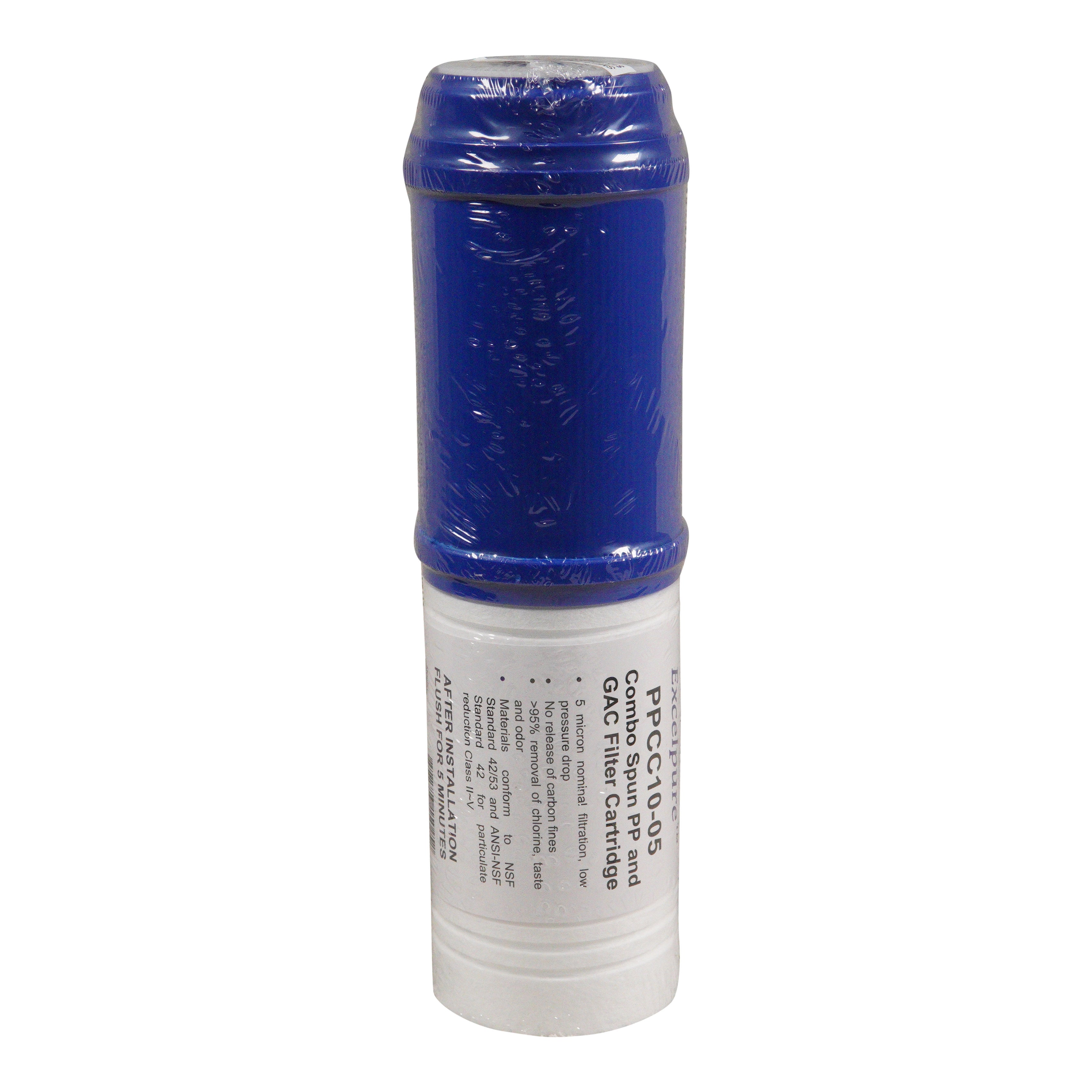 Excelpure 10 Combo Spun 5 Micron and GAC Carbon Filter、mySite、noshort