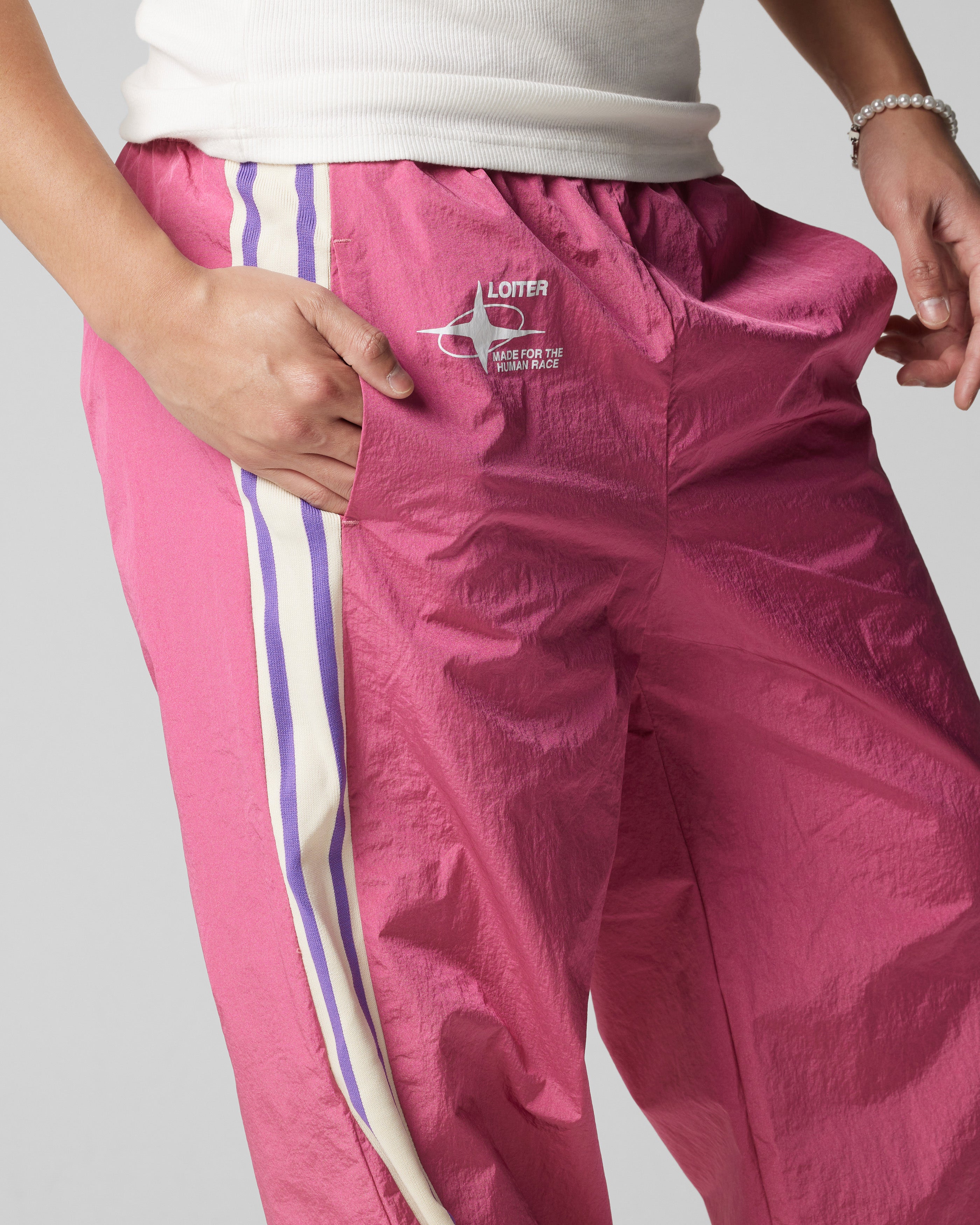 Loiter Wave Break Track Pants Pink、mySite、zt4zffjzw