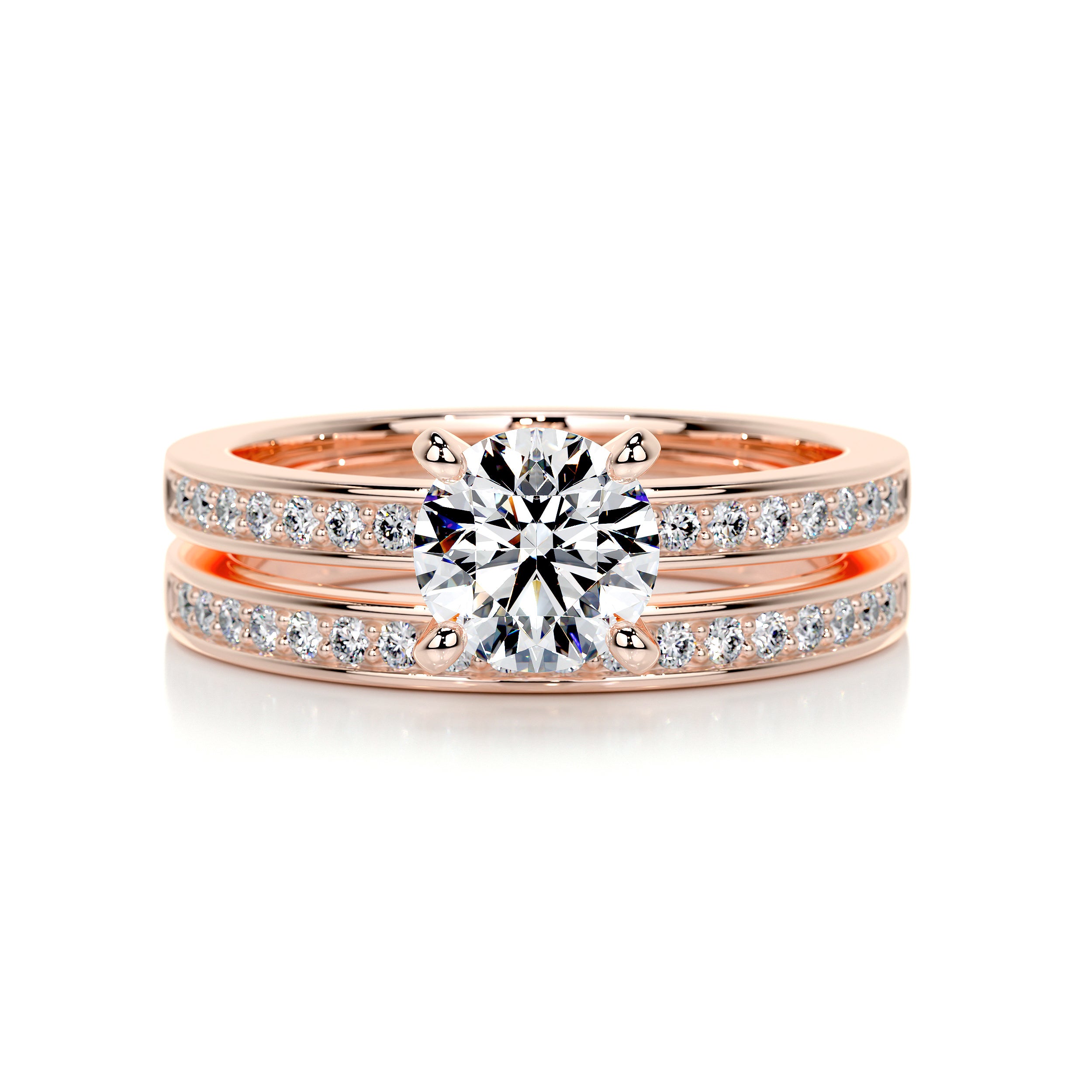 Giselle Diamond Bridal Set -14K Rose Gold、mySite、hinf8tx79