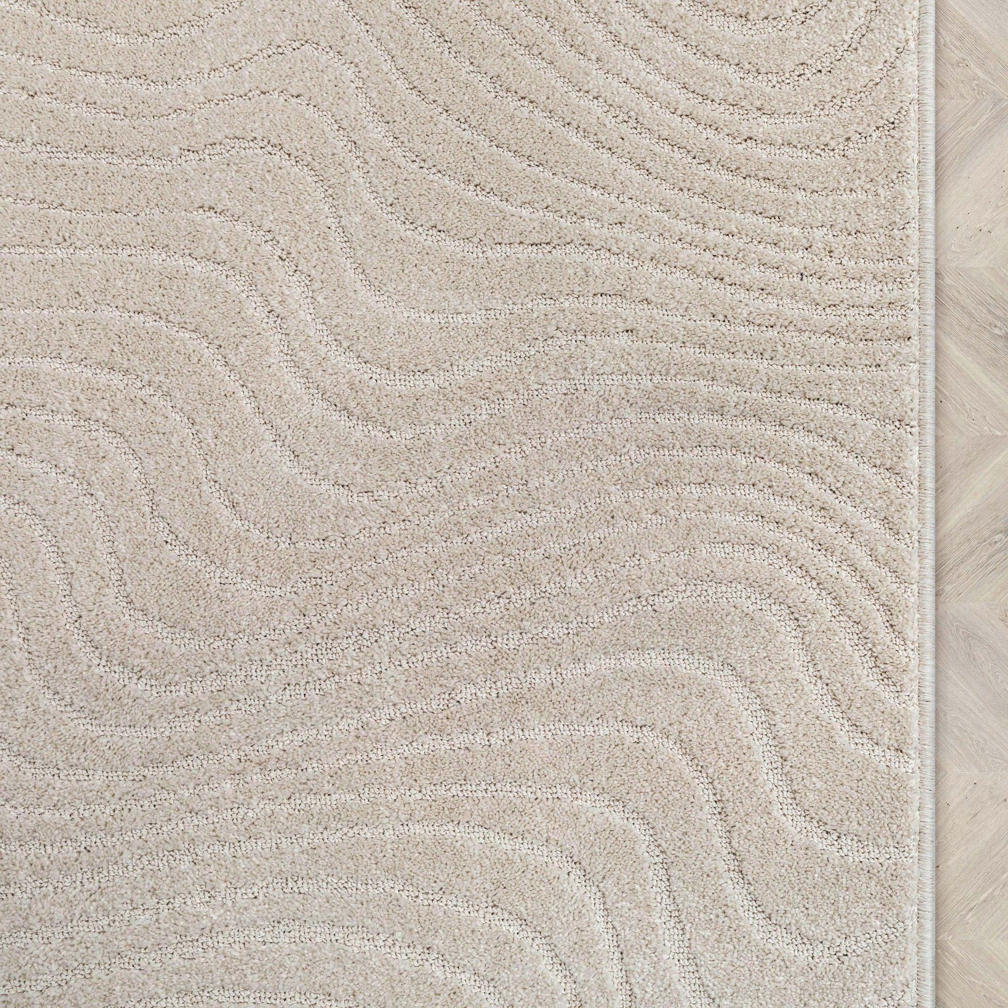 Custom Size Runner Sibi Modern Solid & Striped Ivory Choose Your Width x Choose Your Length Hallway Runner Rug、mySite、gigharbornorthrealestate