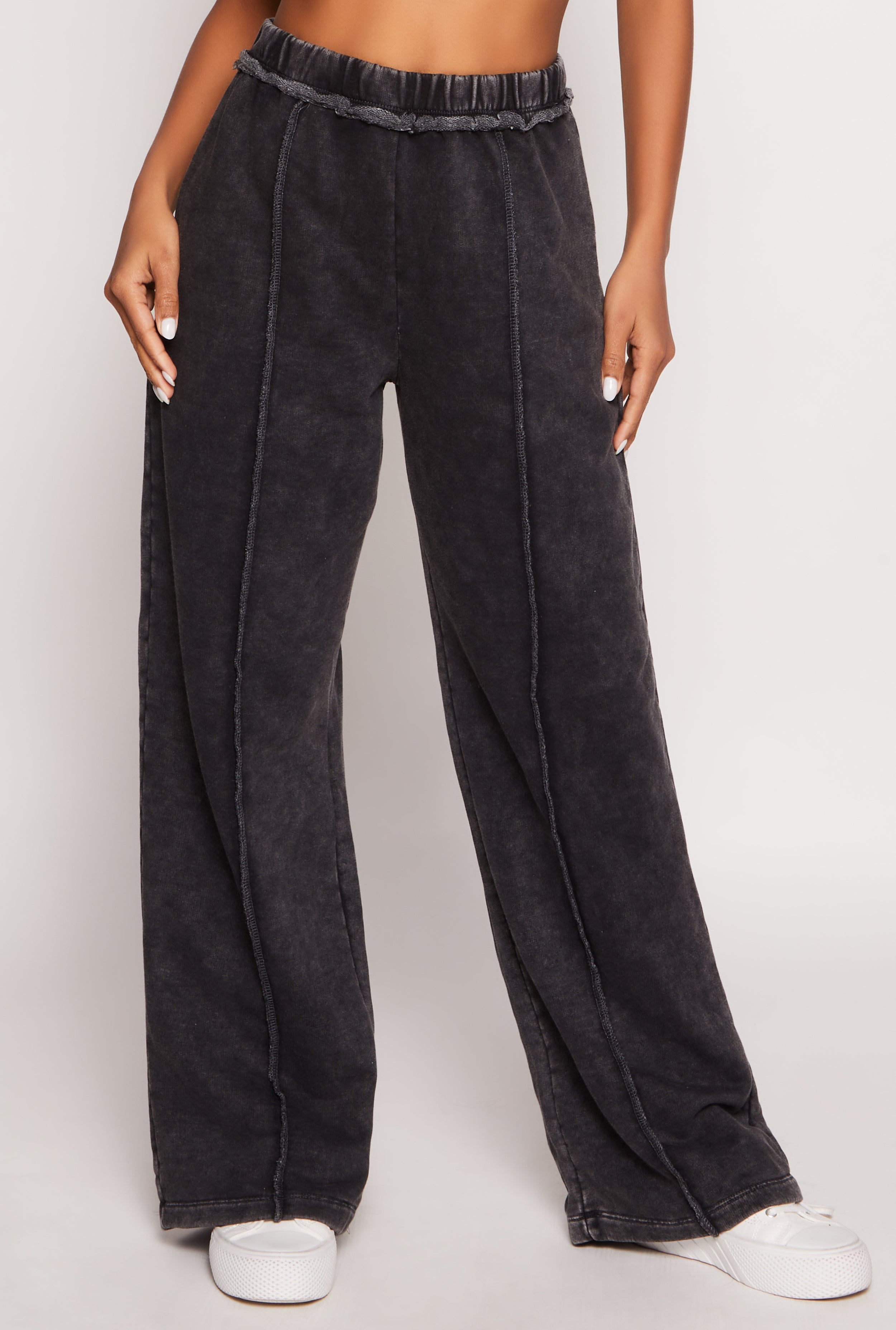 French Terry Acid Wash Sweatpants、mySite、camillekostekn