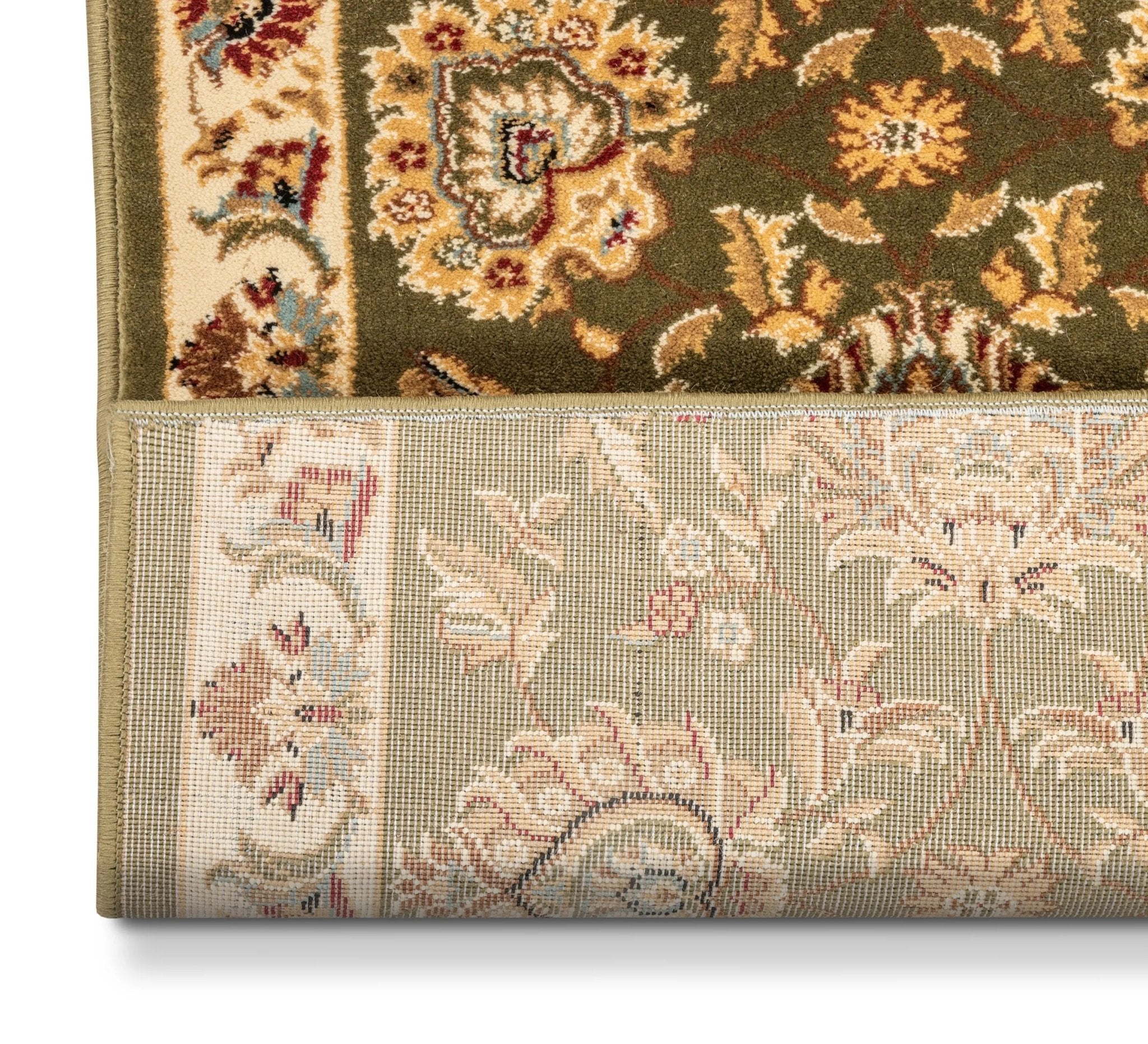 Abbasi Custom Size Runner Traditional Green Choose Your Width x Choose Your Length Hallway Runner Rug、mySite、gigharbornorthrealestate