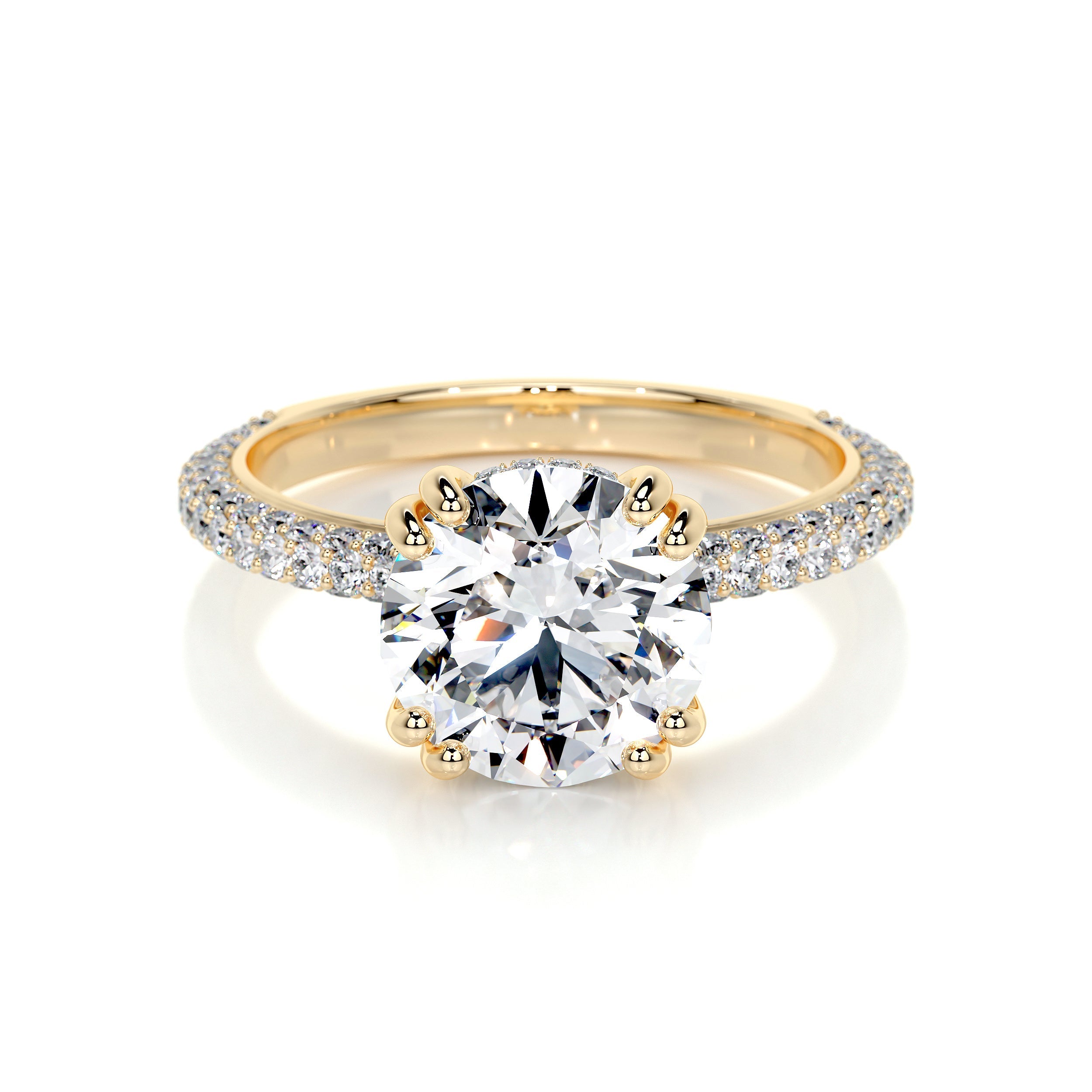 Lorena Lab Grown Diamond Ring -18K Yellow Gold、mySite、hinf8tx79