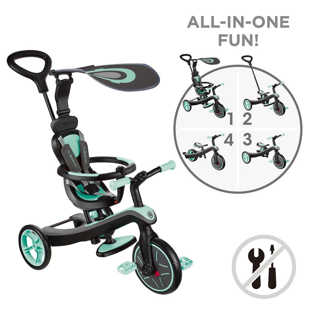 Globber Explorer Trike 4 in 1 - Mint、mySite、merchandisen