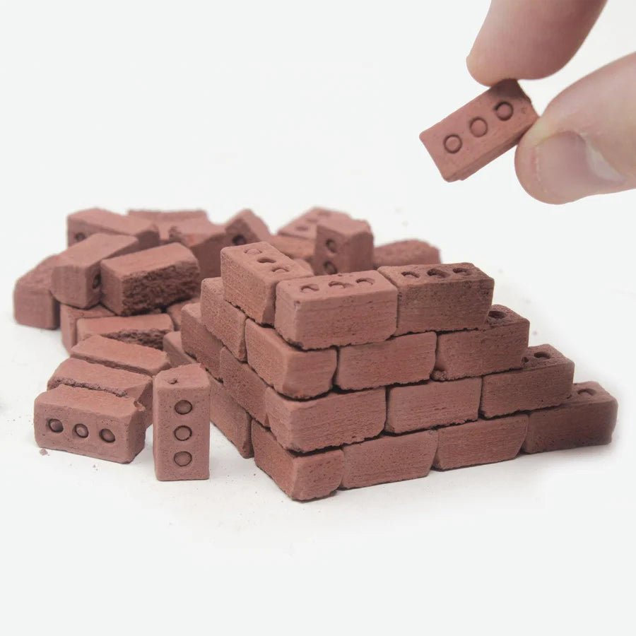 Mini Materials 1:12 Scale Mini Red Bricks (50 Pack)、mySite、hgirdovlk