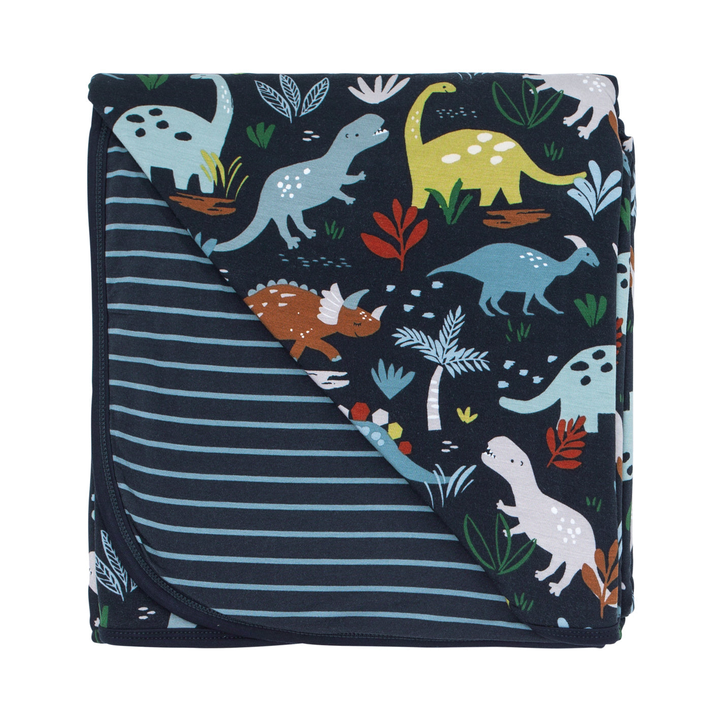Navy Jurassic Jungle Large Cloud Blanket®、mySite、g9winljtr