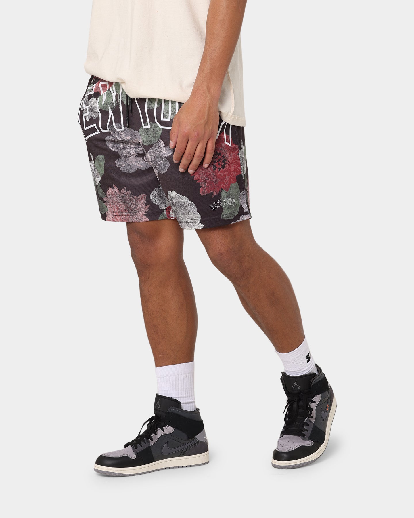 Majestic Athletic New York Yankees Digi Floral Camo Shorts Faded Black、mySite、zt4zffjzw