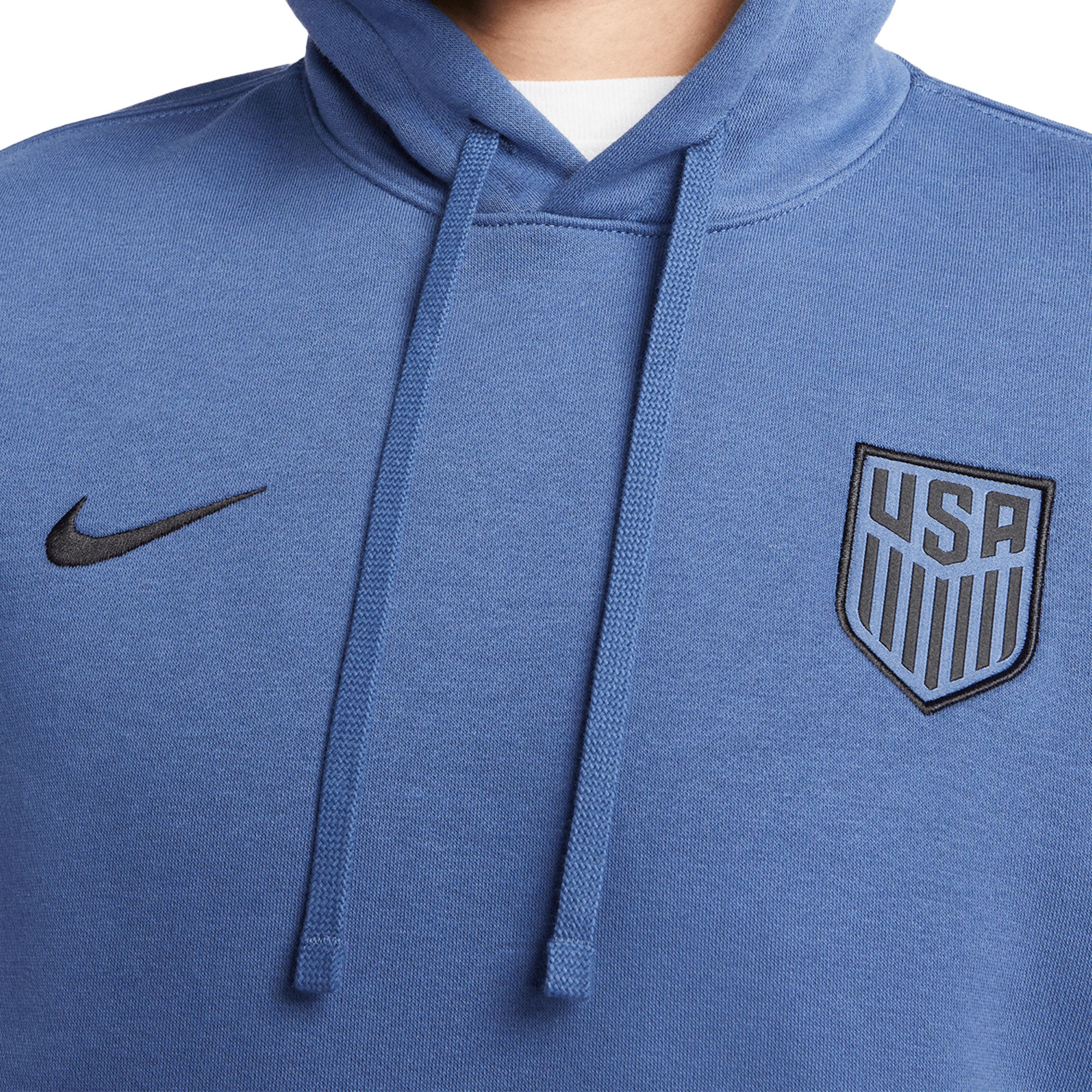 Nike Men's USA Fleece Pullover Hoodie Navy/Black、mySite、noshort