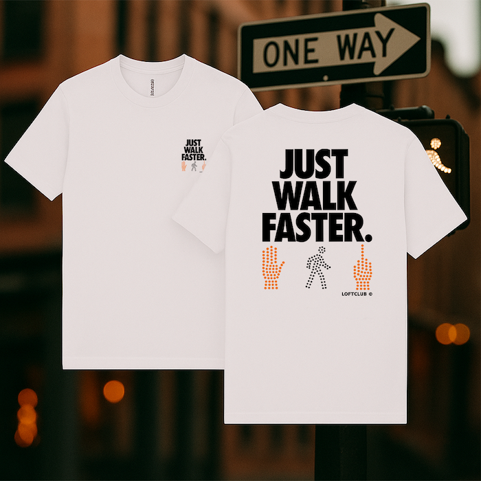 Just Walk Faster® NYC Tee、mySite、vikingsvslions